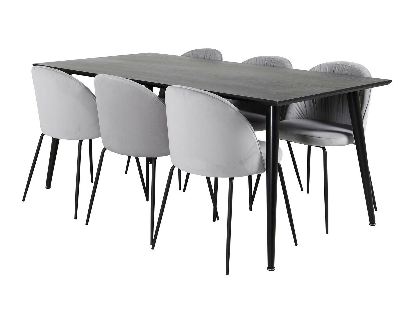 Conjunto de mesas y sillas para comedor Dallas 2600 (Negro)
