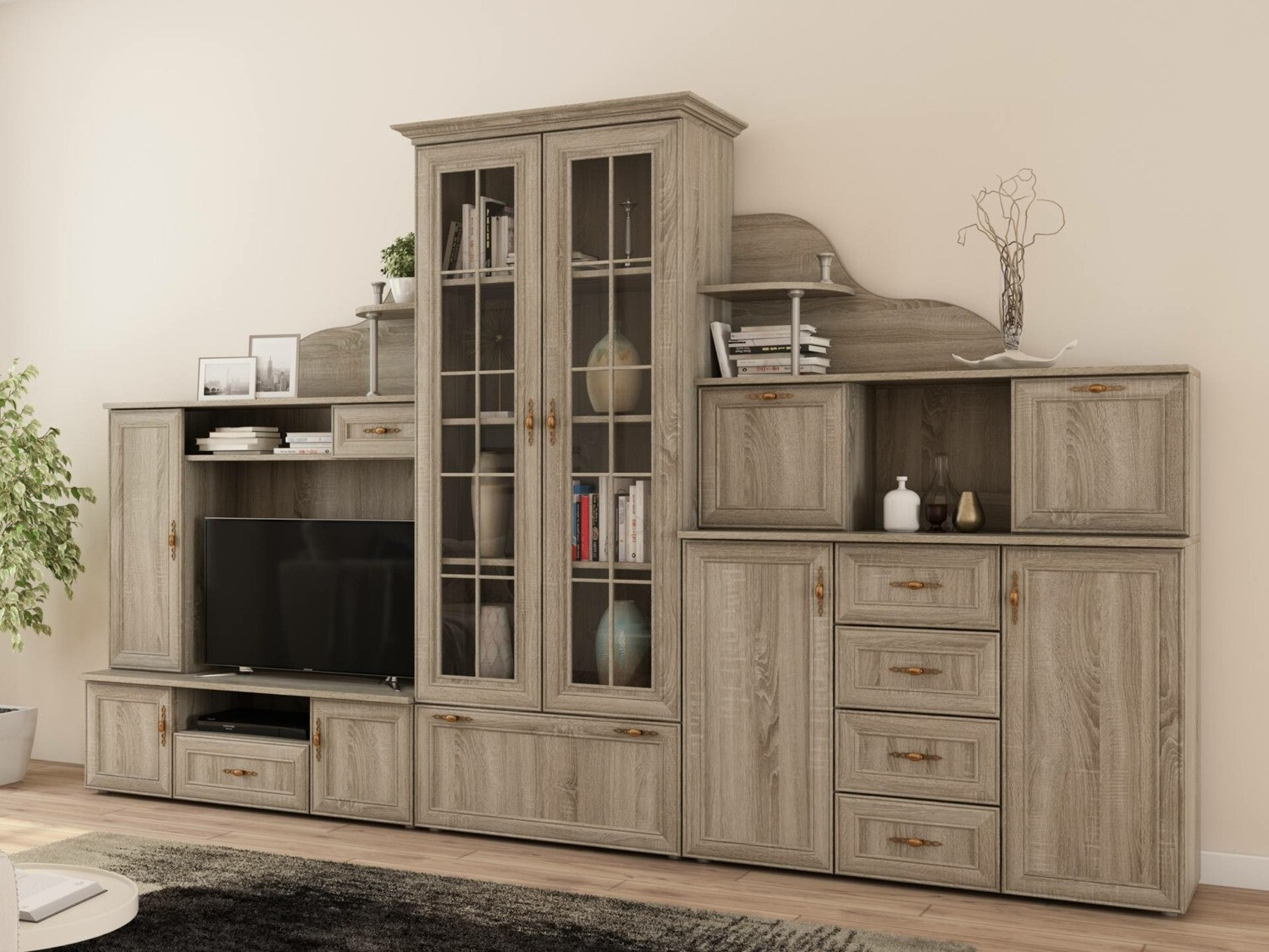 Conjunto de salón Lexington 100 (Roble Sonoma)