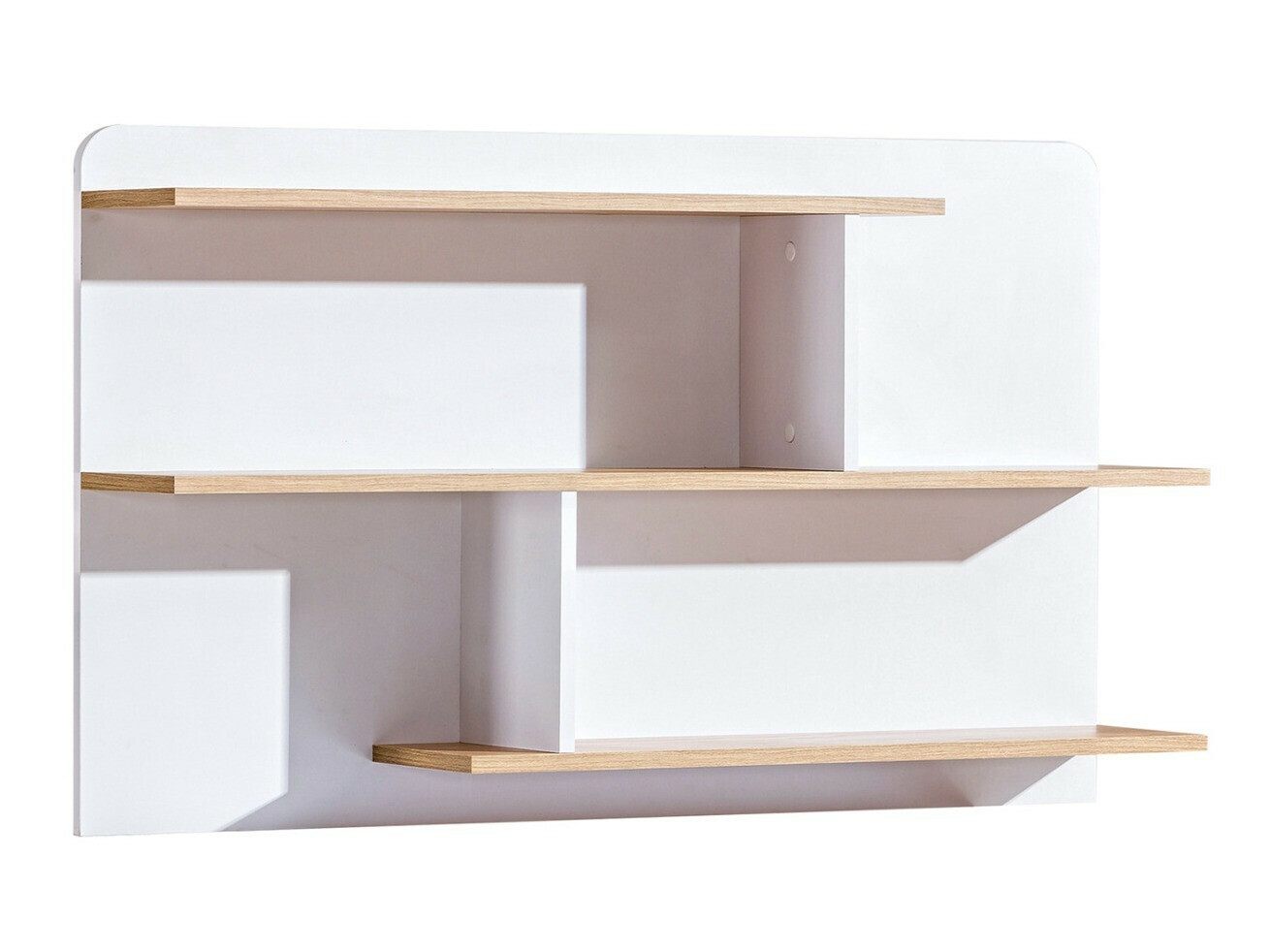 Estantería de pared Ophmora 107 (Roble + Blanco)
