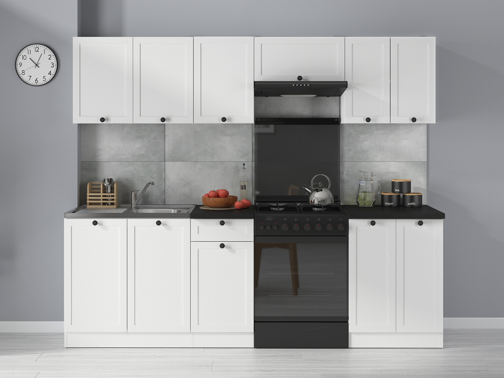 Conjunto de cocina modular Classic White 119