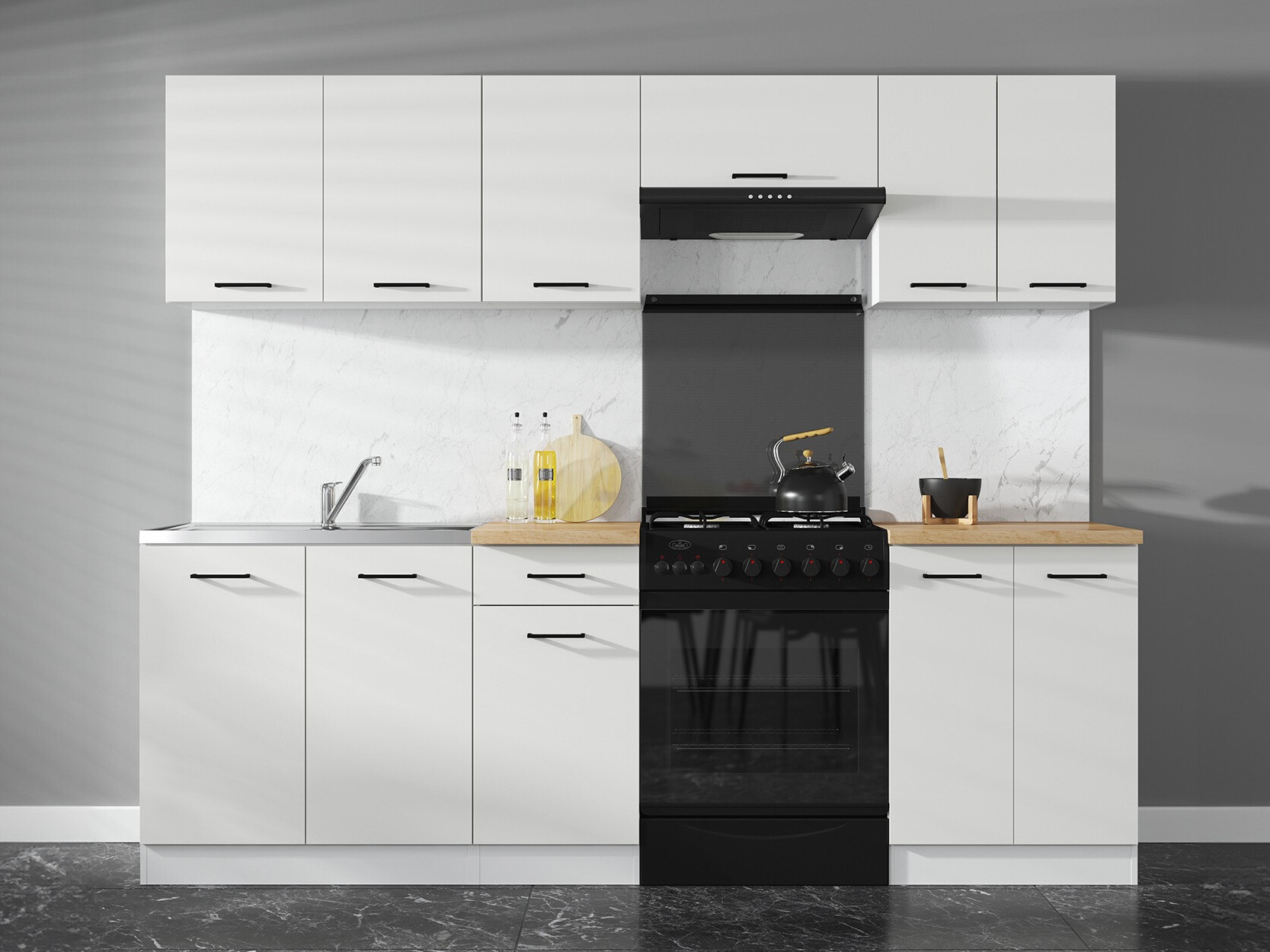 Conjunto de cocina modular Line White 119