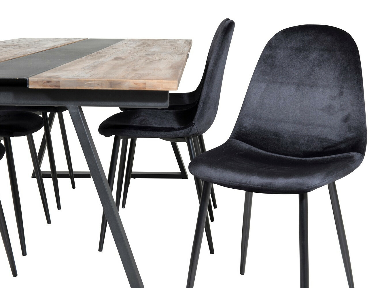 Conjunto de comedor Dallas 1949 (Negro)