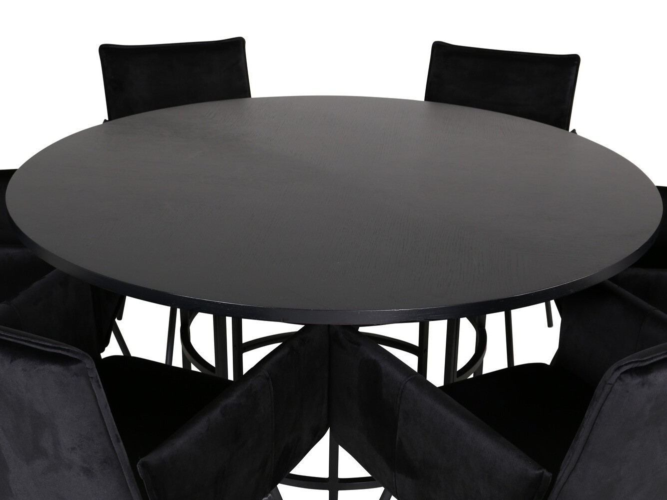 Conjunto de mesas y sillas para comedor Dallas 2391 (Negro)