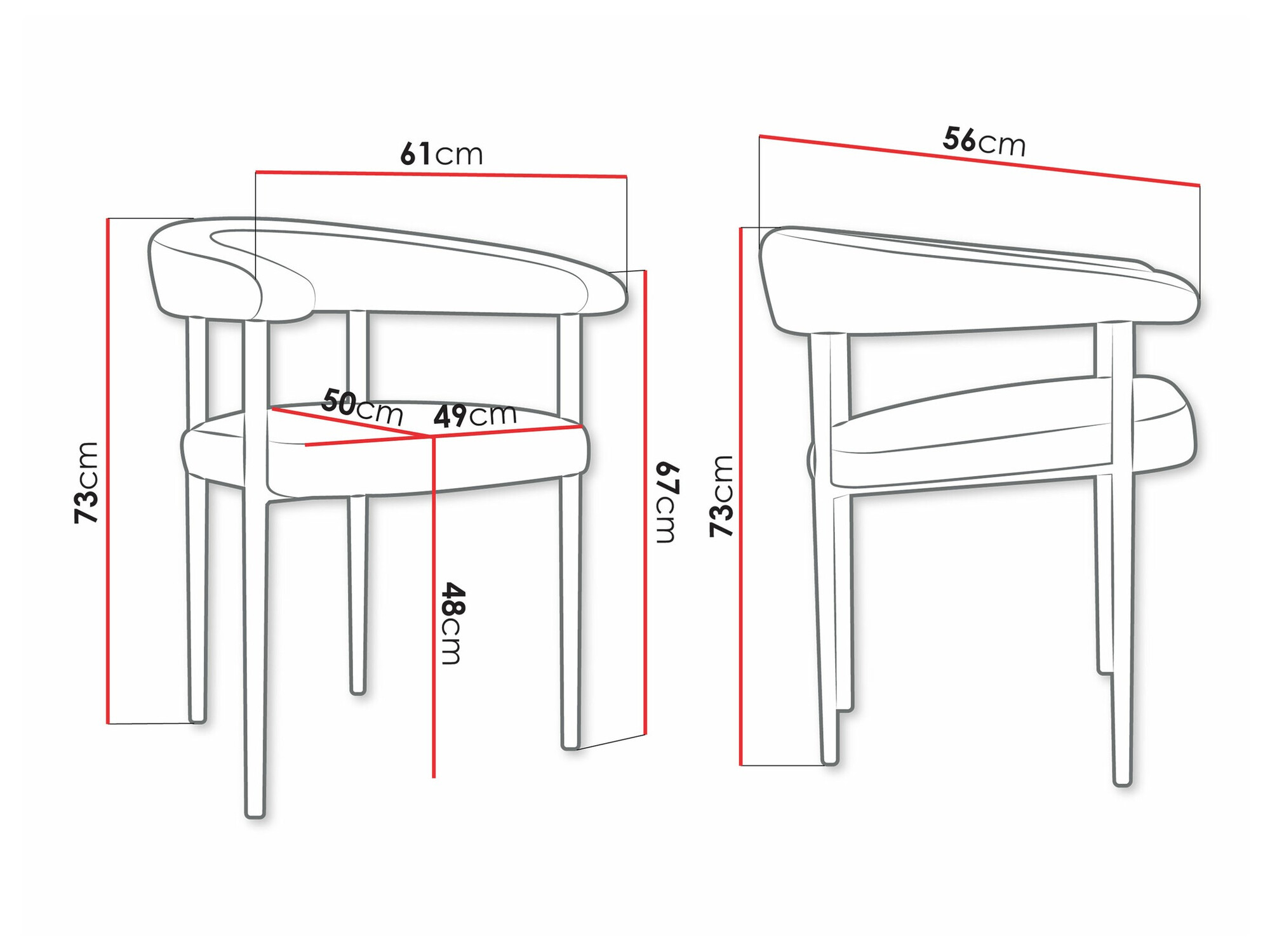 Silla Jackson 110 (Negro + Magic Velvet 2250)