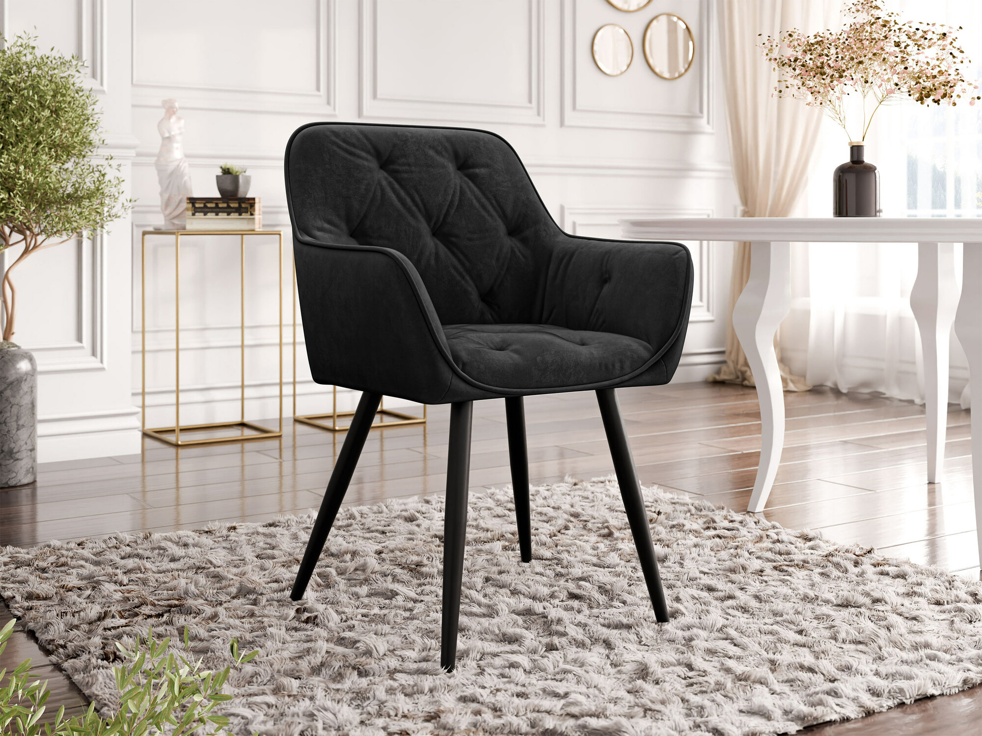 Silla Jackson 115 (Negro + Magic Velvet 2219)
