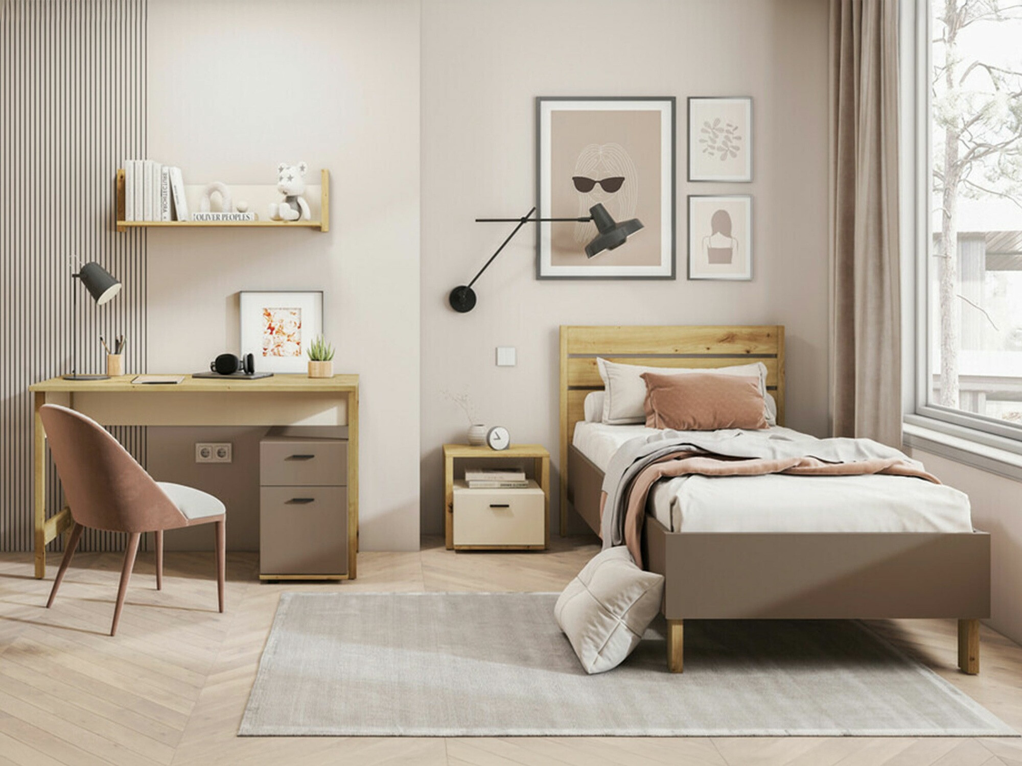 Conjunto de dormitorio infantil Laralu 112