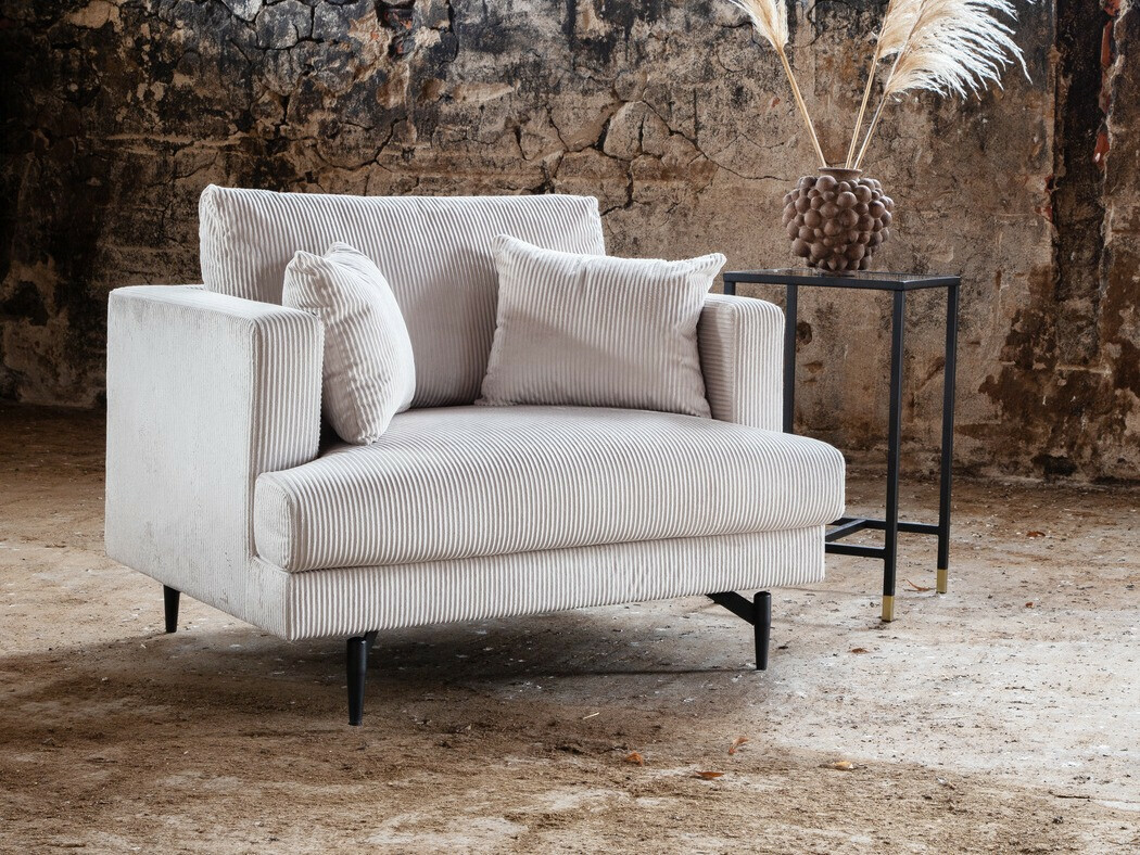 Sillón Dallas 1703 (Beige + Negro)