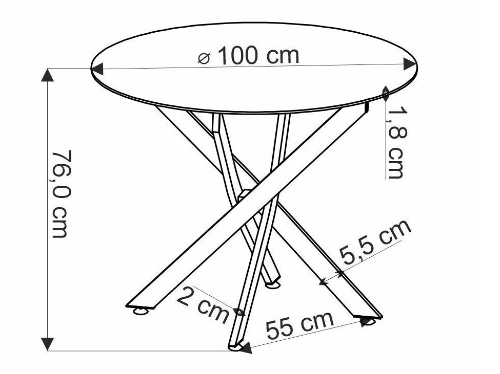 Mesa Houston 1788 (Nogal)