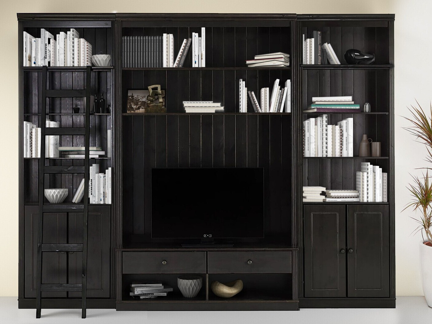 Conjunto de salón Saltoro 107 (Marrón oscuro)