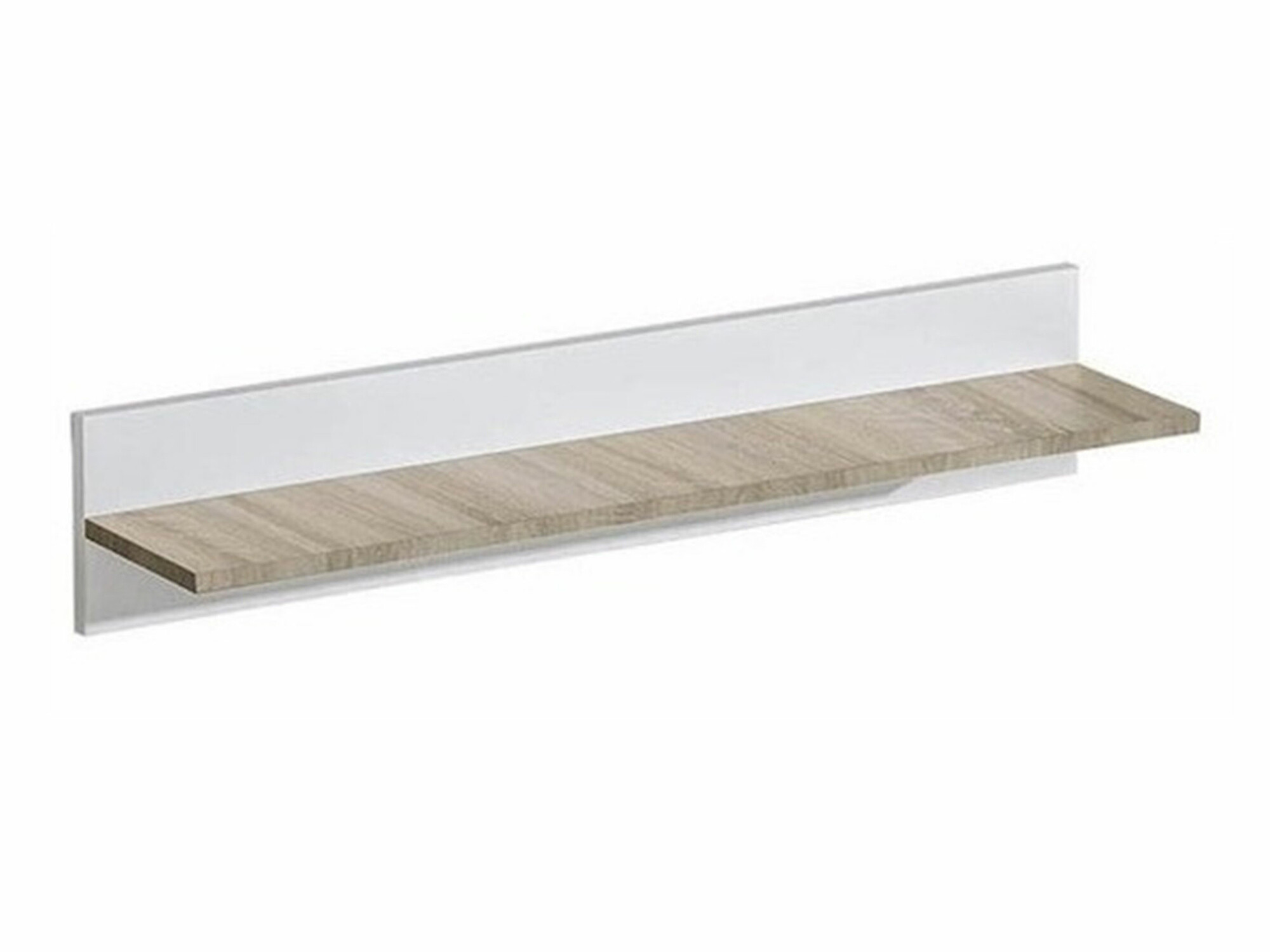 Estantería de pared Levtala 111 (Roble claro + Blanco)