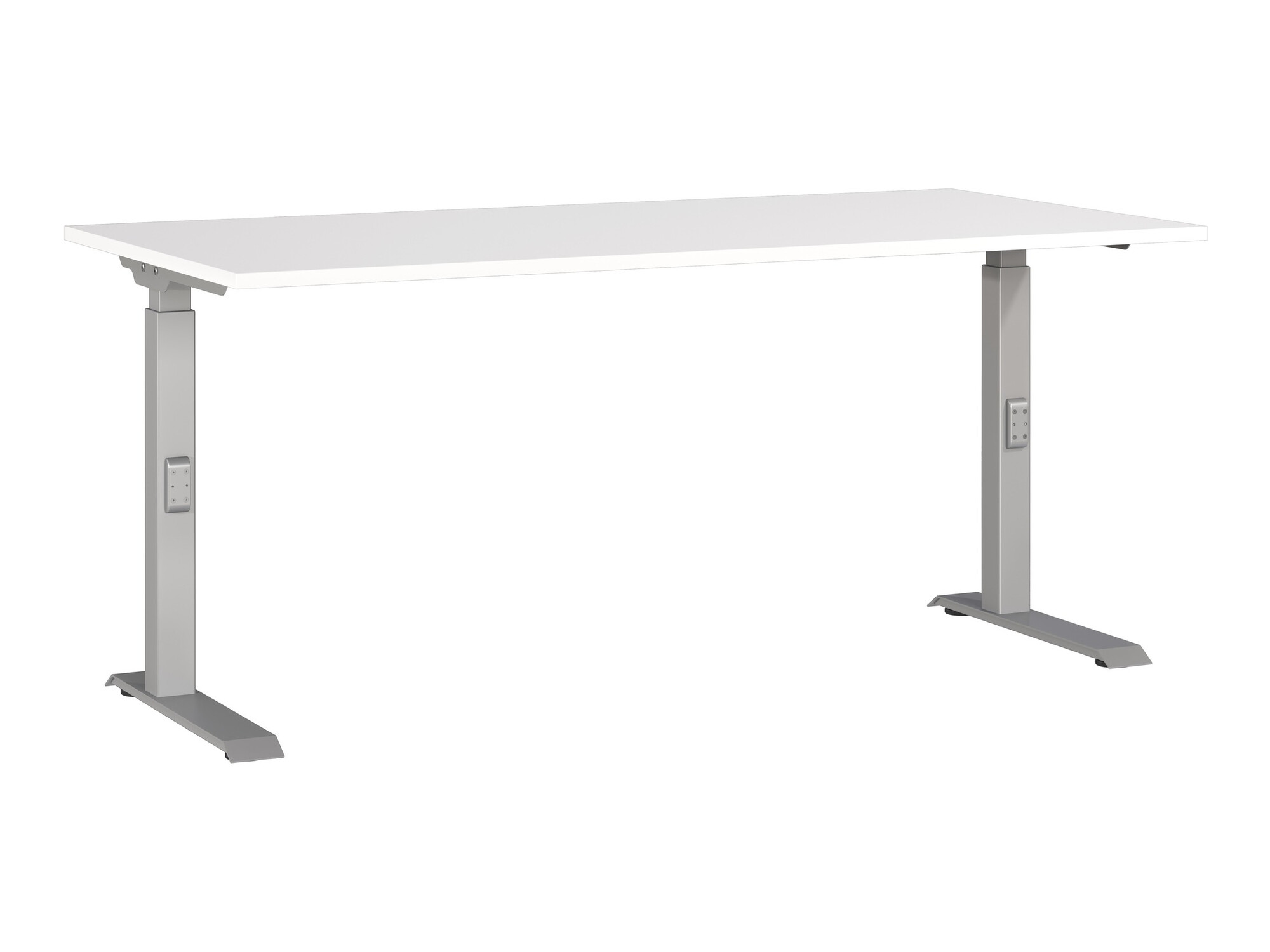 Mesa de oficina Sacramento 421 (Blanco + Plata)