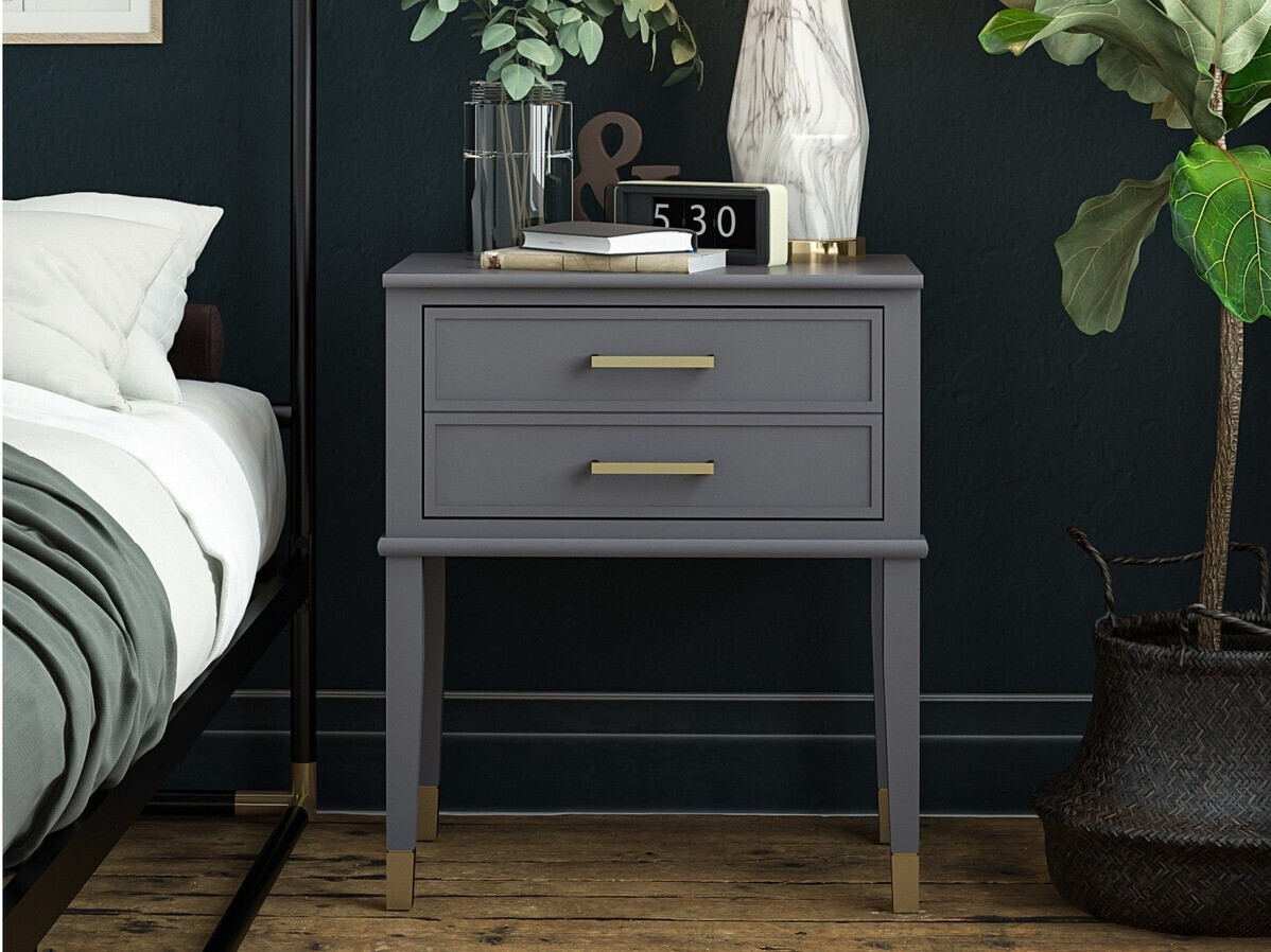 Mesilla de noche CosmoLiving by Cosmopolitan Belromu 104 (Grafito)