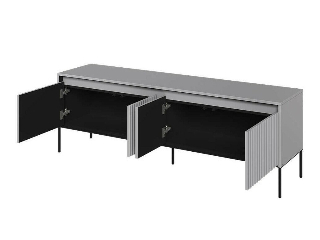 Mueble TV Fernolu 104 (Gris + Negro)