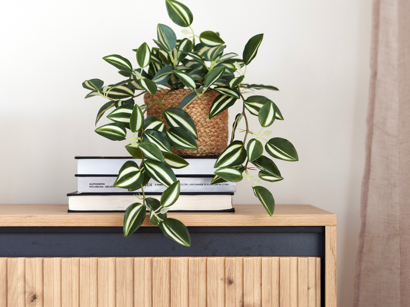 Mueble TV Fernolu 105 (Roble Artisan + Negro)