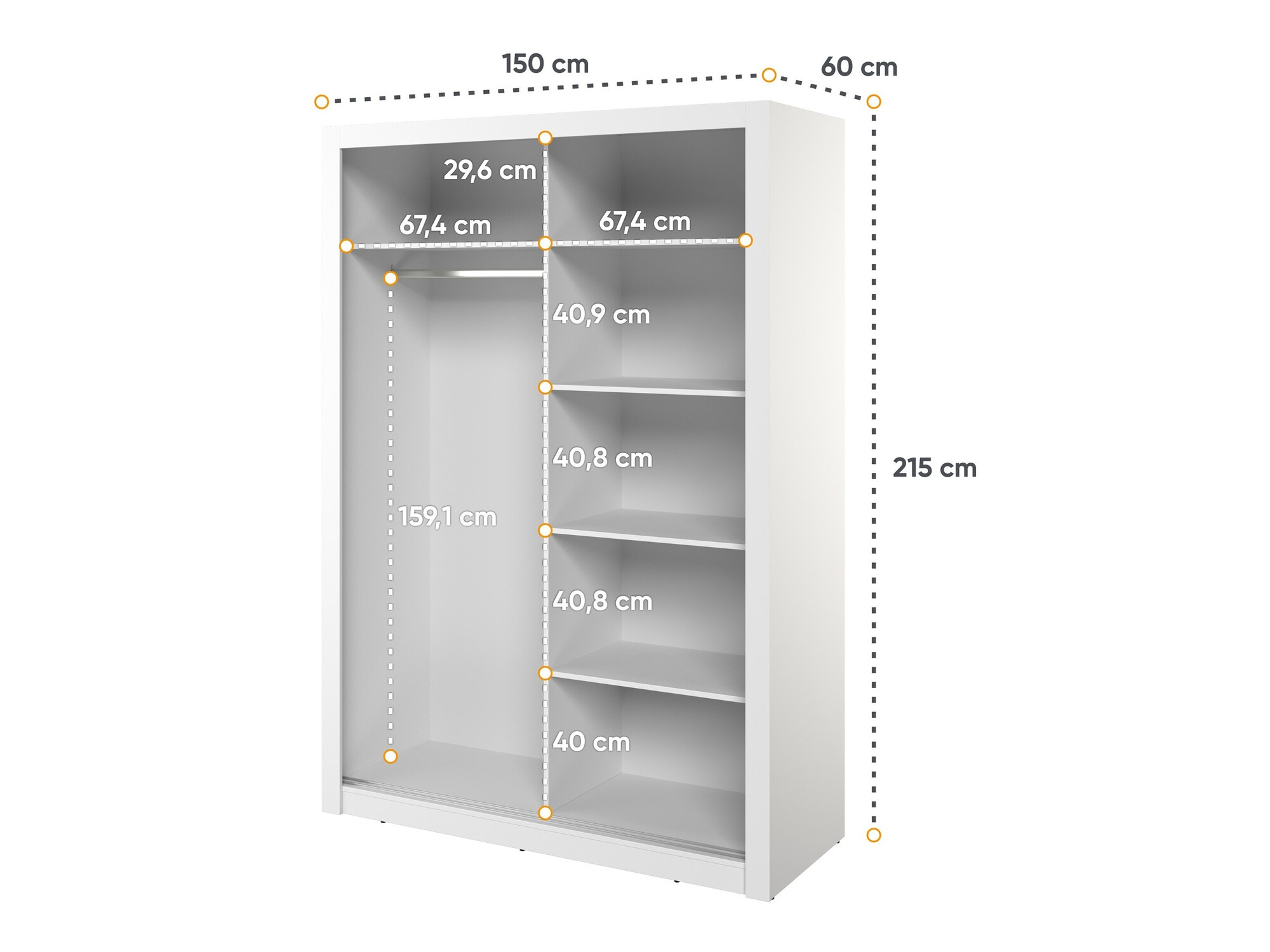 Armario Fresno 152 (Blanco)