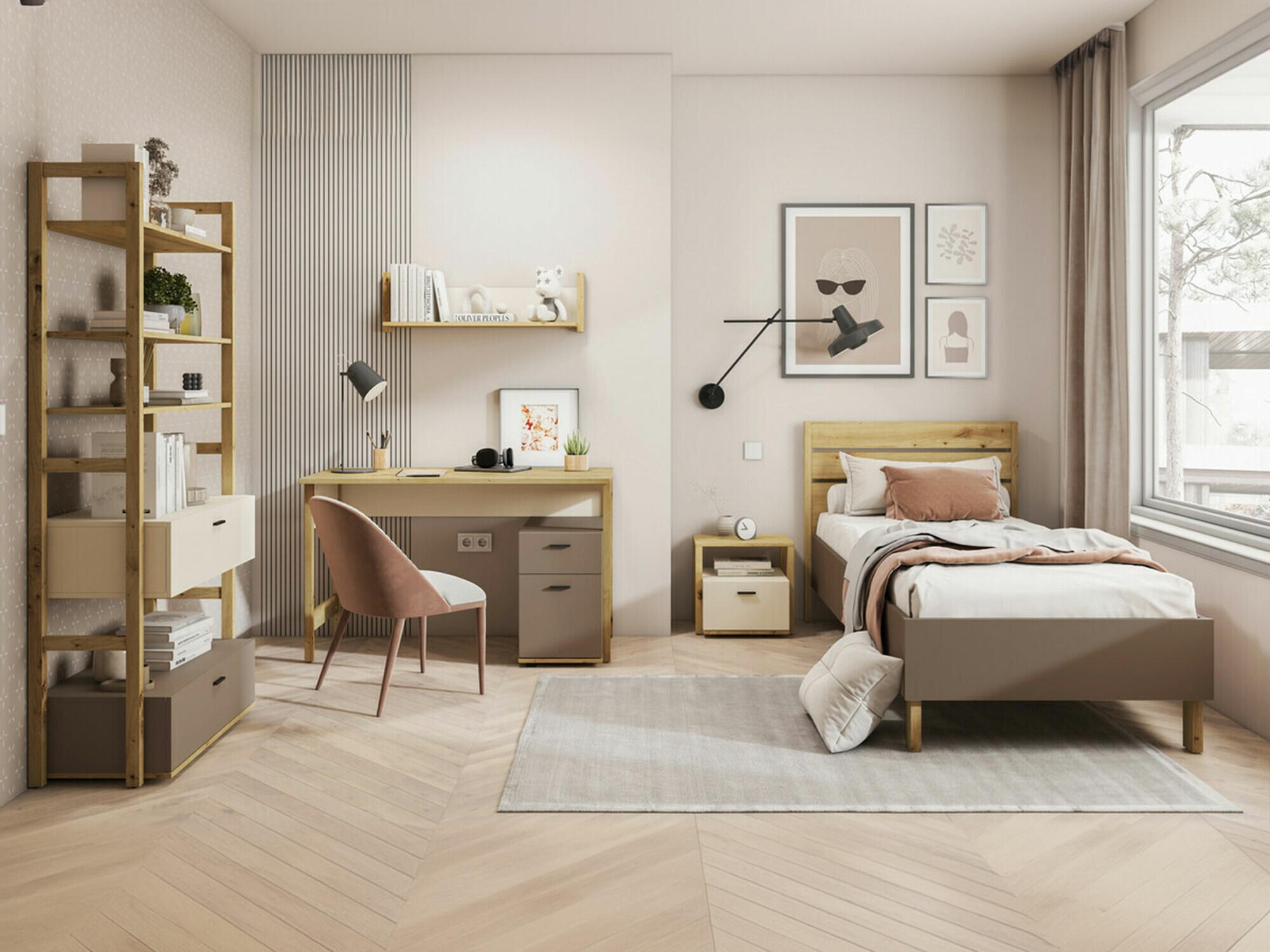 Conjunto de dormitorio infantil Laralu 111