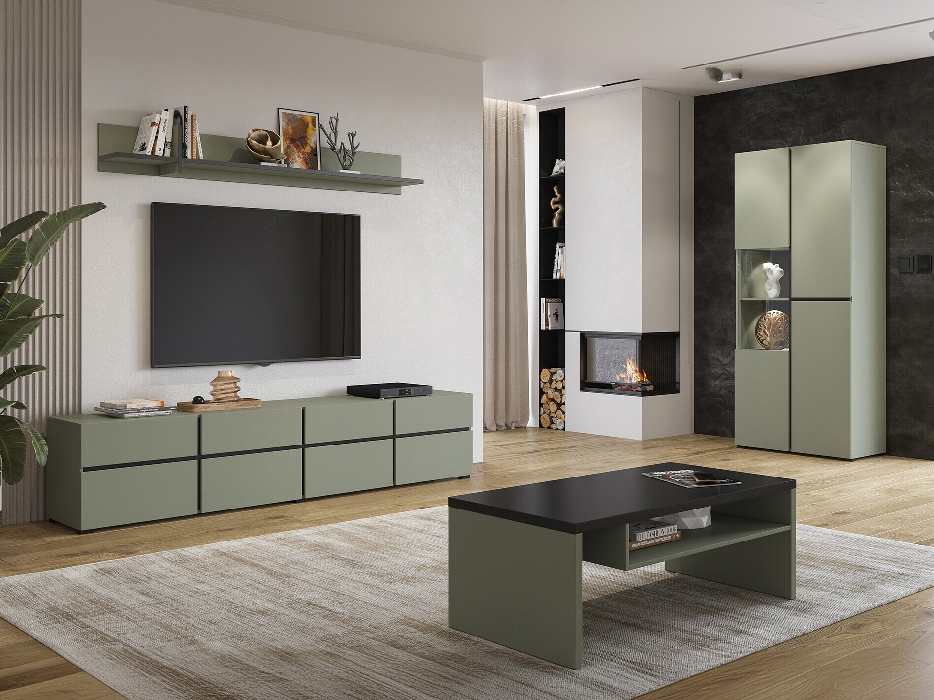 Conjunto de salón Alfere 117 (Verde)