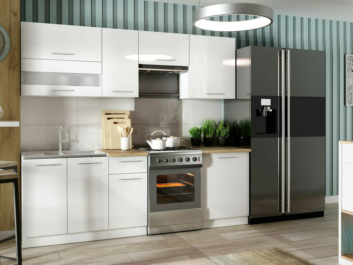 Armario de pared modular Tiffa White 127