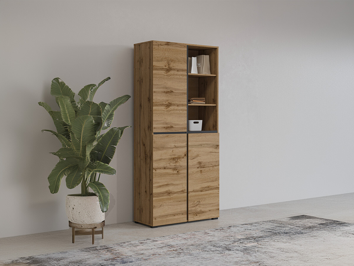 Estante para zapatos Alfere 116 (Roble wotan)