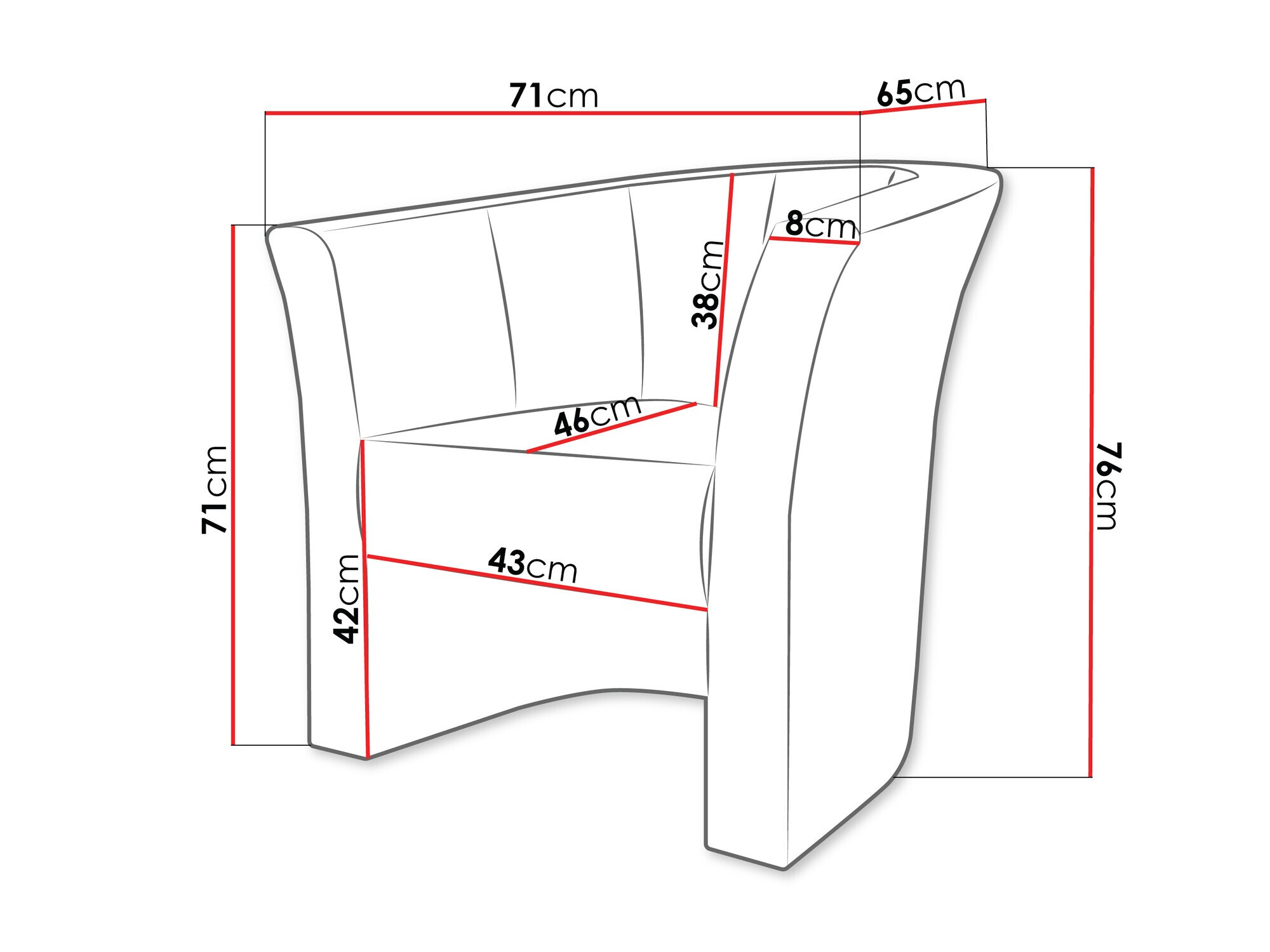 Sillón Meriden 100 (Velo 623)