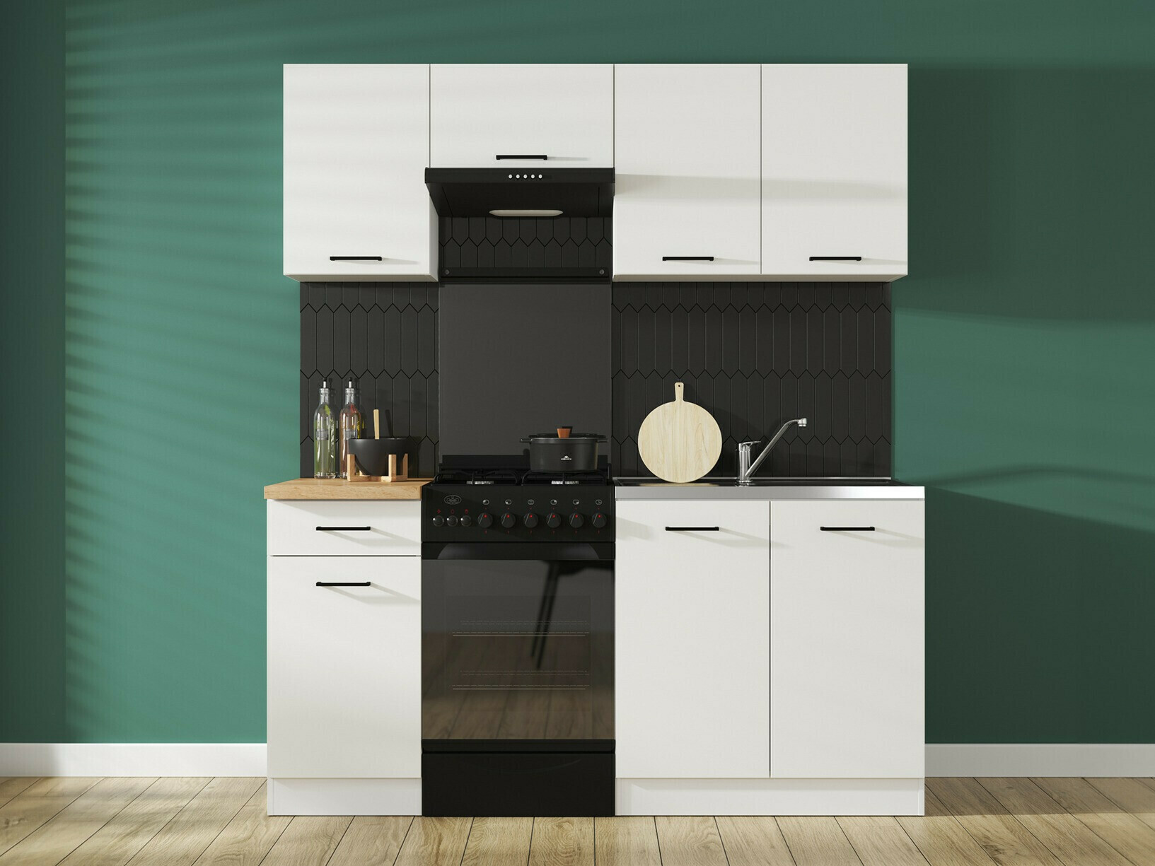 Armario de pared modular Line White 103