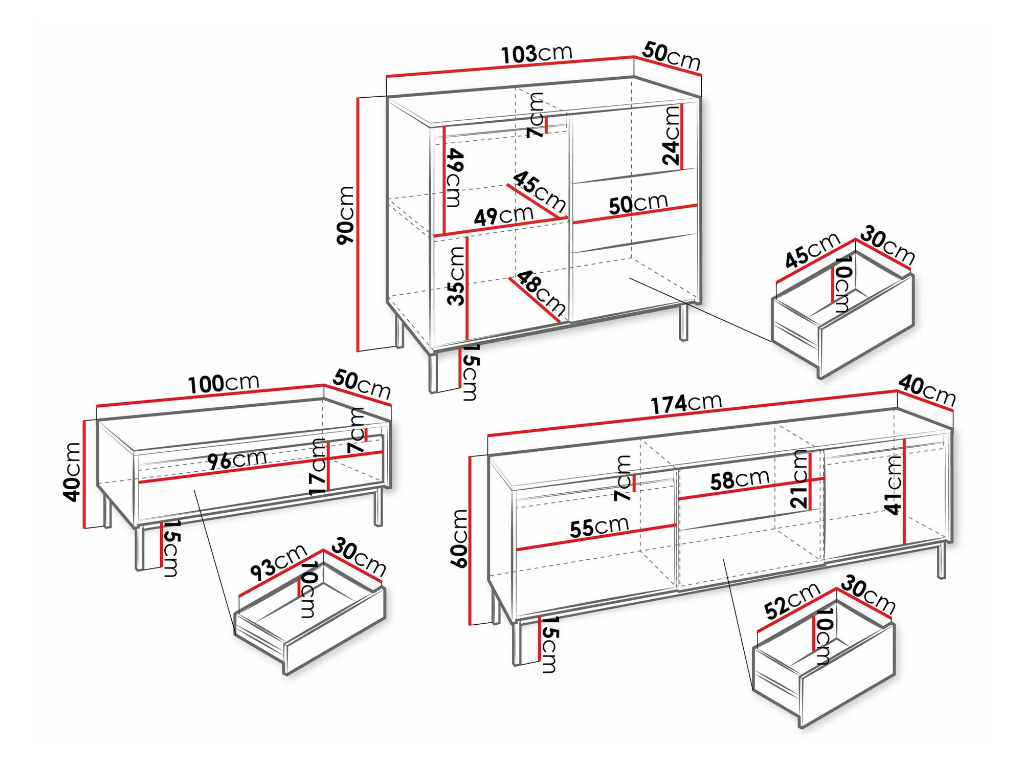 Conjunto de salón Comfivo Delruva 106 (Cachemira)