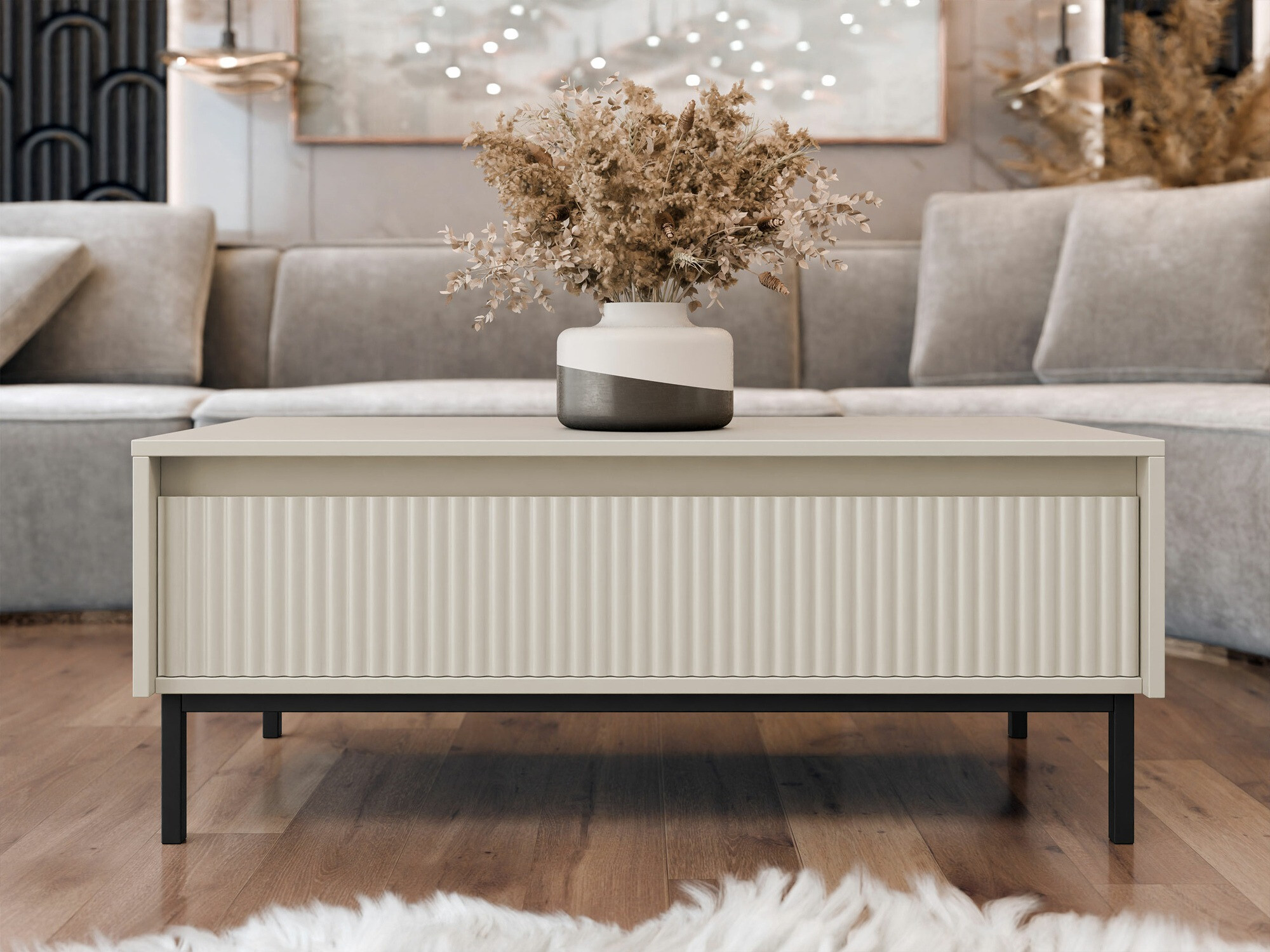 Mesa de centro Comfivo Delruva 102 (Cachemira)