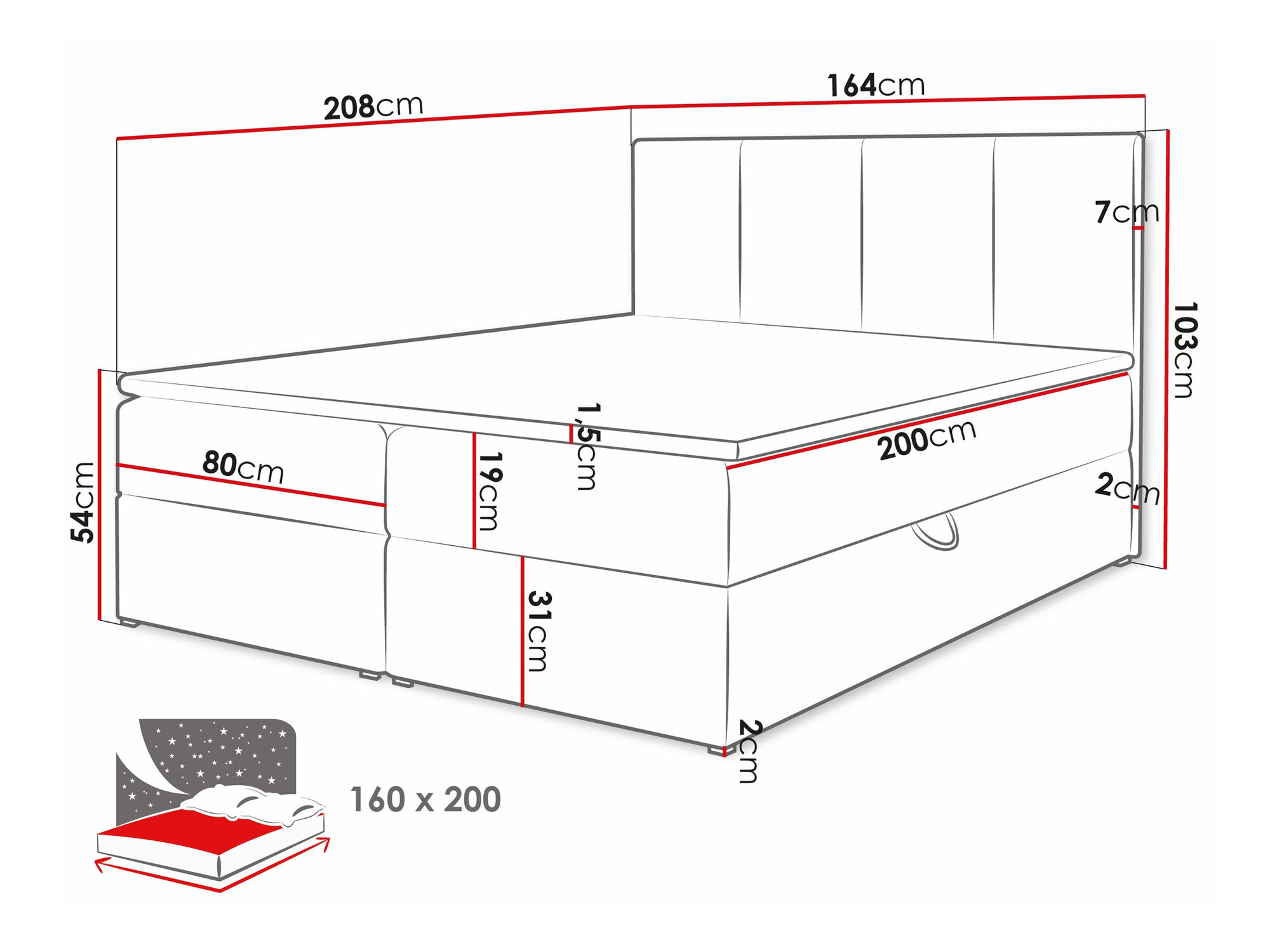 Cama continental Oppidum (Manila 02)