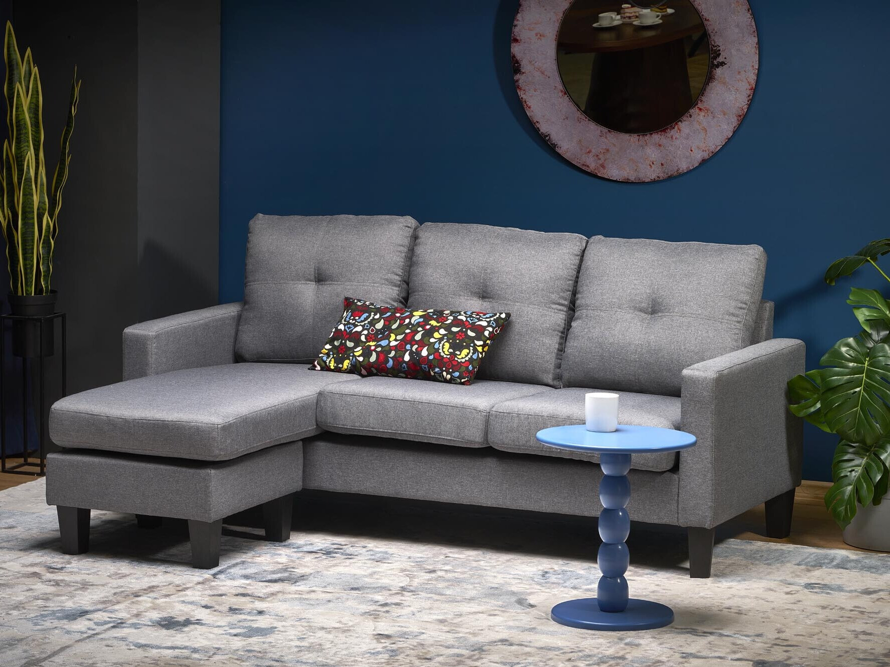 Conjunto de muebles tapizado Houston 1825 (Gris)