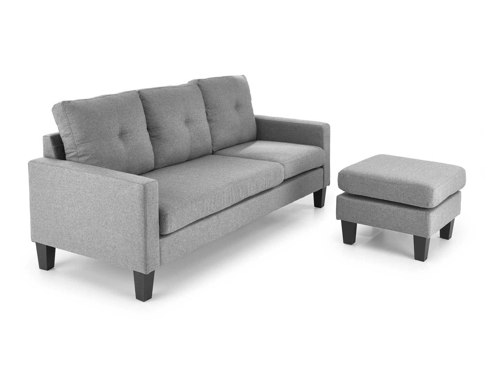 Conjunto de muebles tapizado Houston 1825 (Gris)