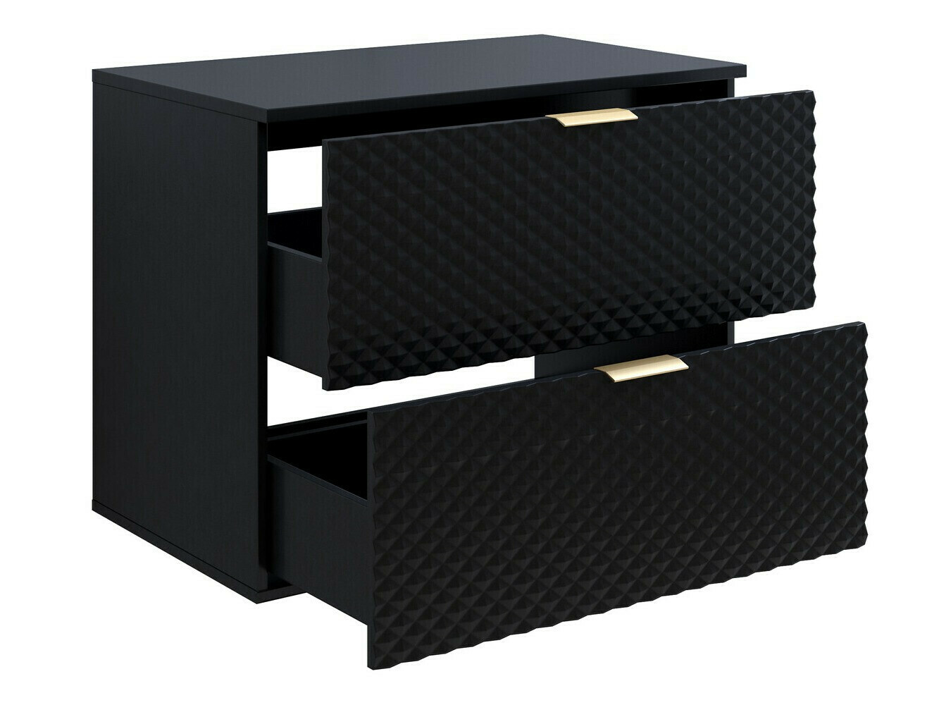 Armario de baño colgante para lavabo Liretu 107 (Negro)