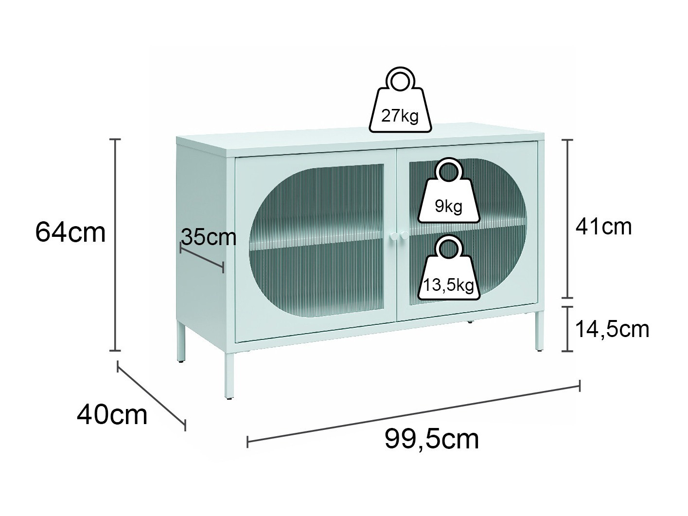 Aparador Tulsa 652 (Crema)