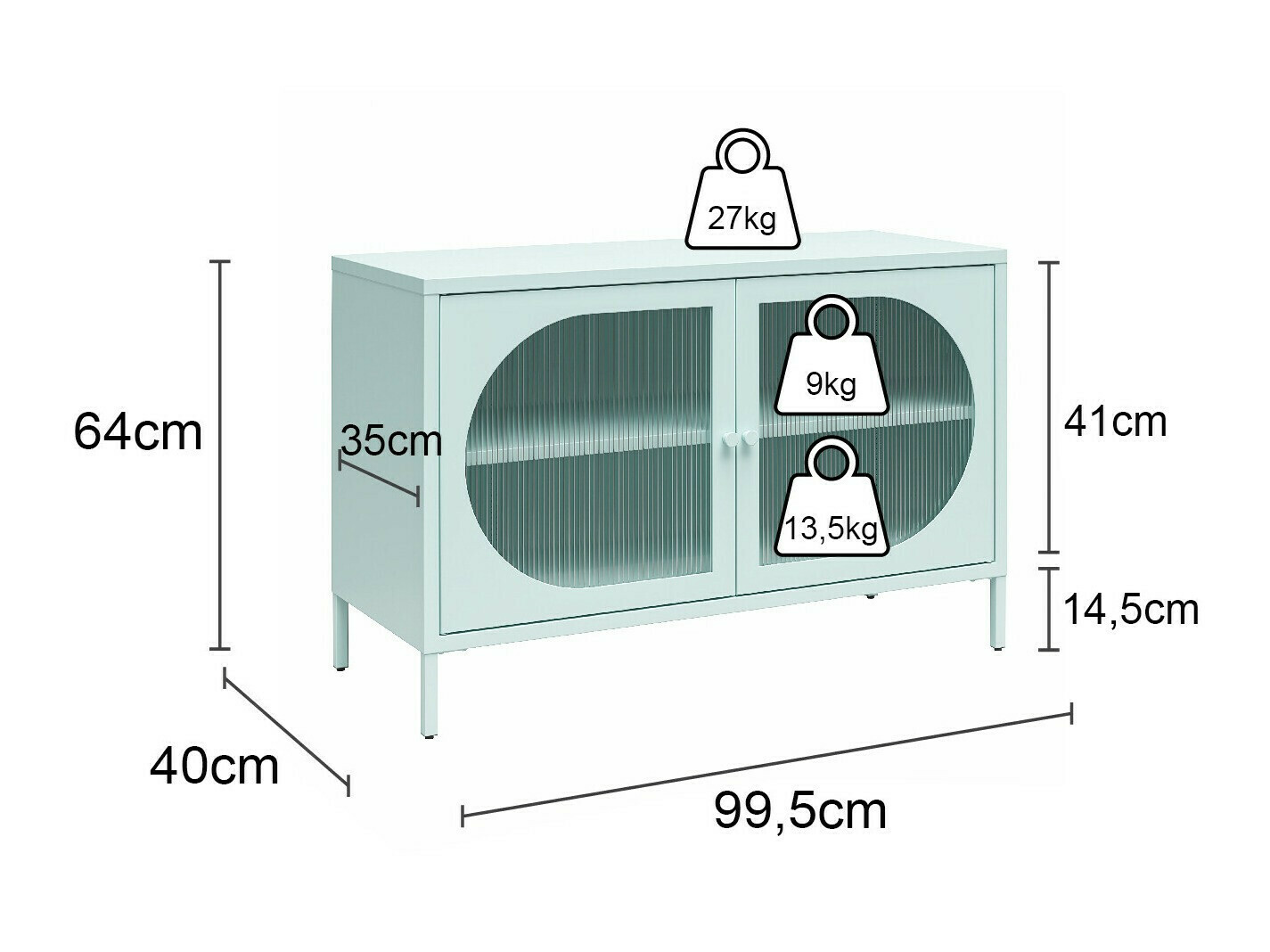 Aparador Tulsa 652 (Negro)