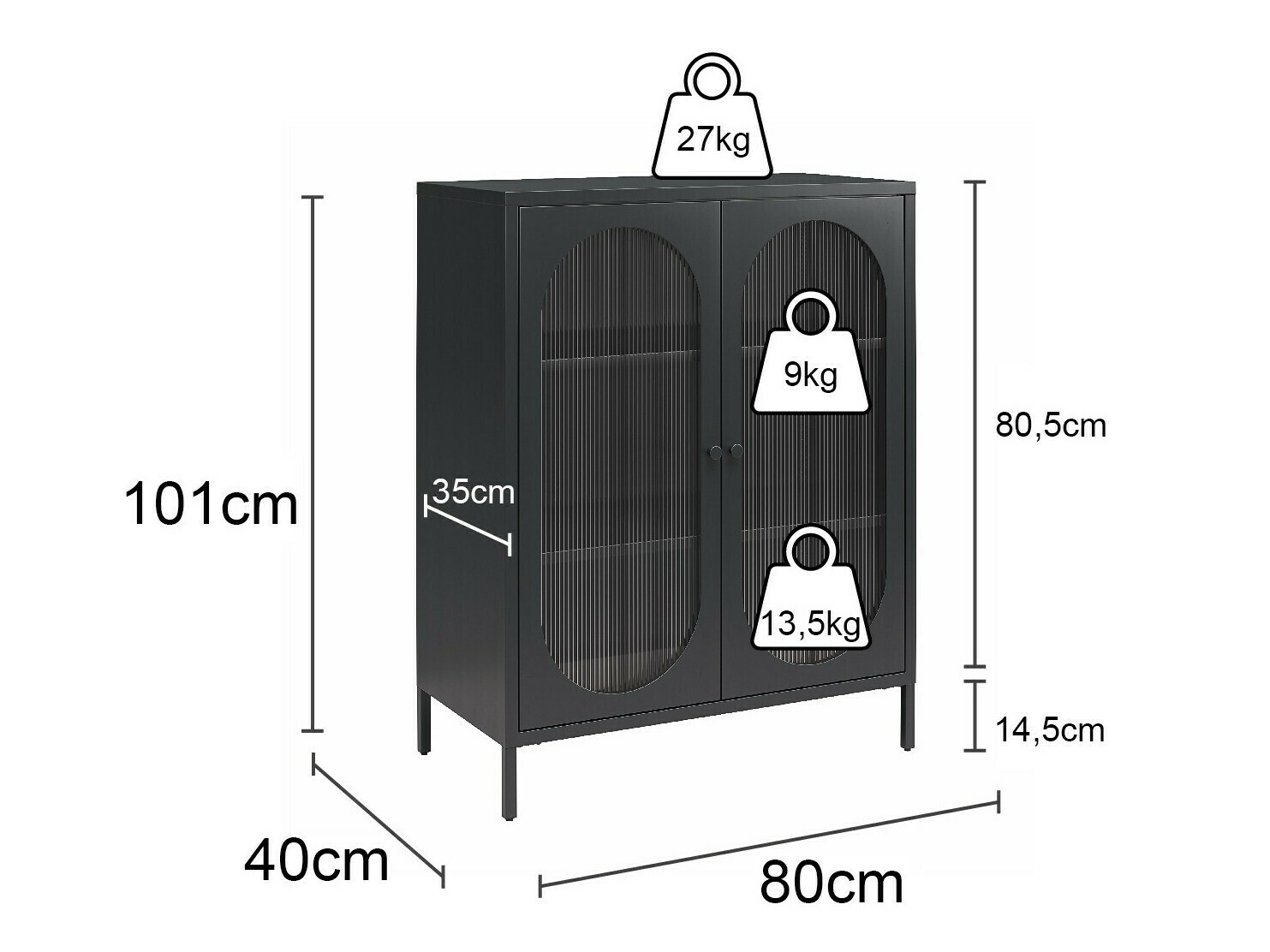 Aparador Tulsa 653 (Crema)