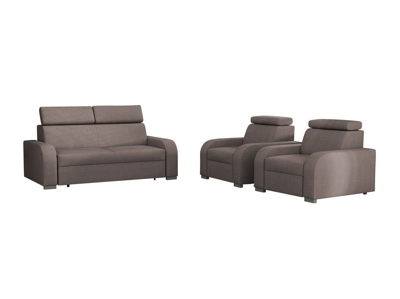 Conjunto de muebles tapizado Ovos (Crown 4)