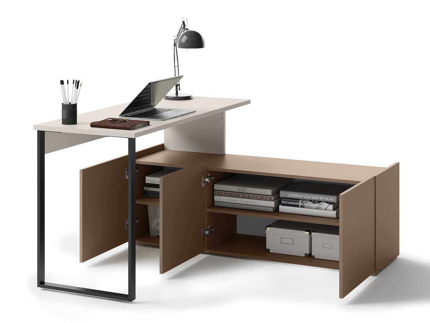 Mesa de ordenador esquinera Tivseva 109