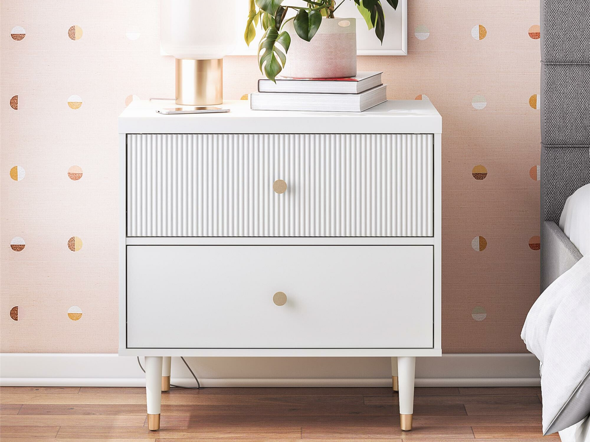 Mesilla de noche Tulsa 556 (Blanco)