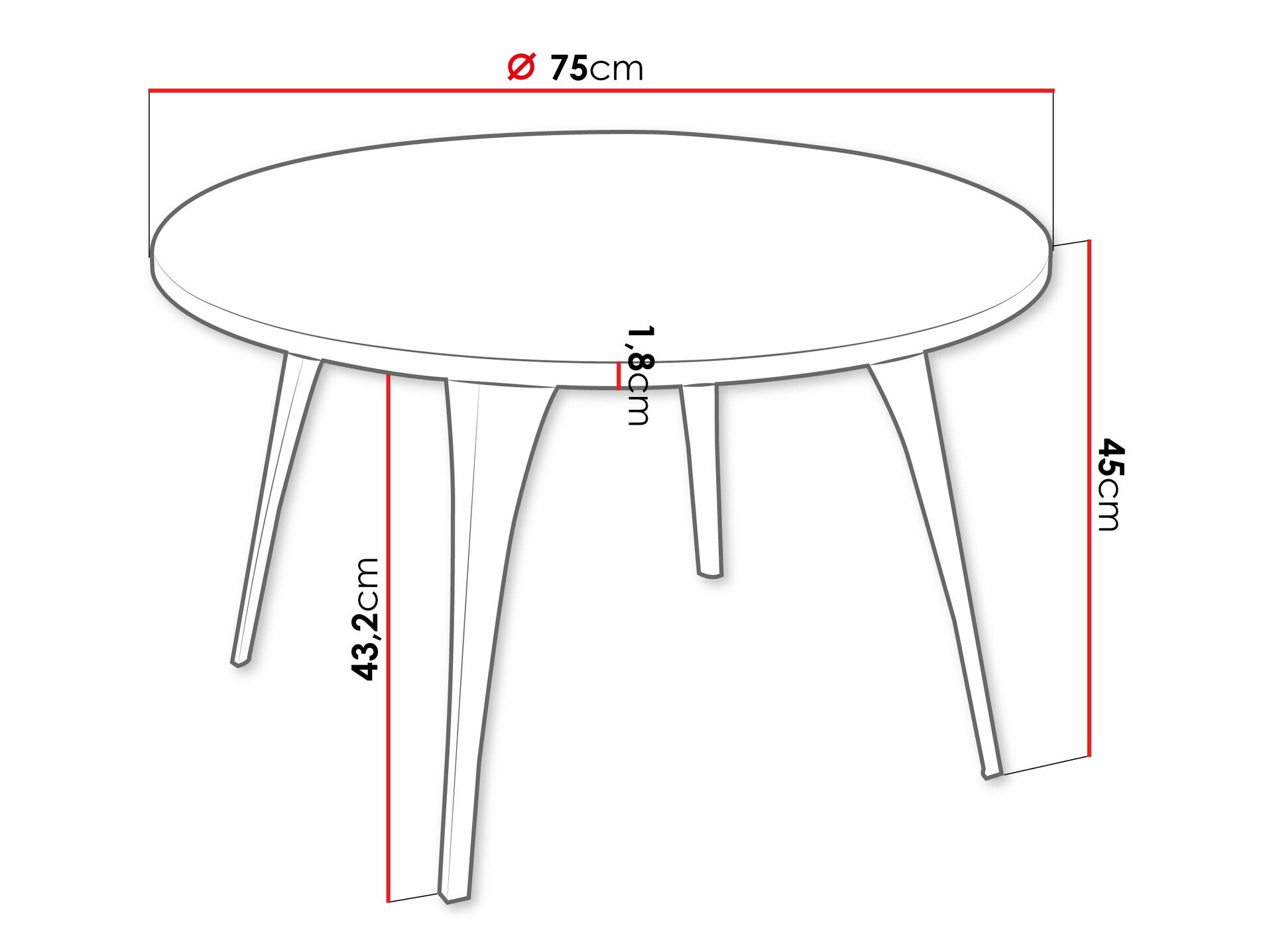 Mesa de centro Oswego 126 (Blanco)