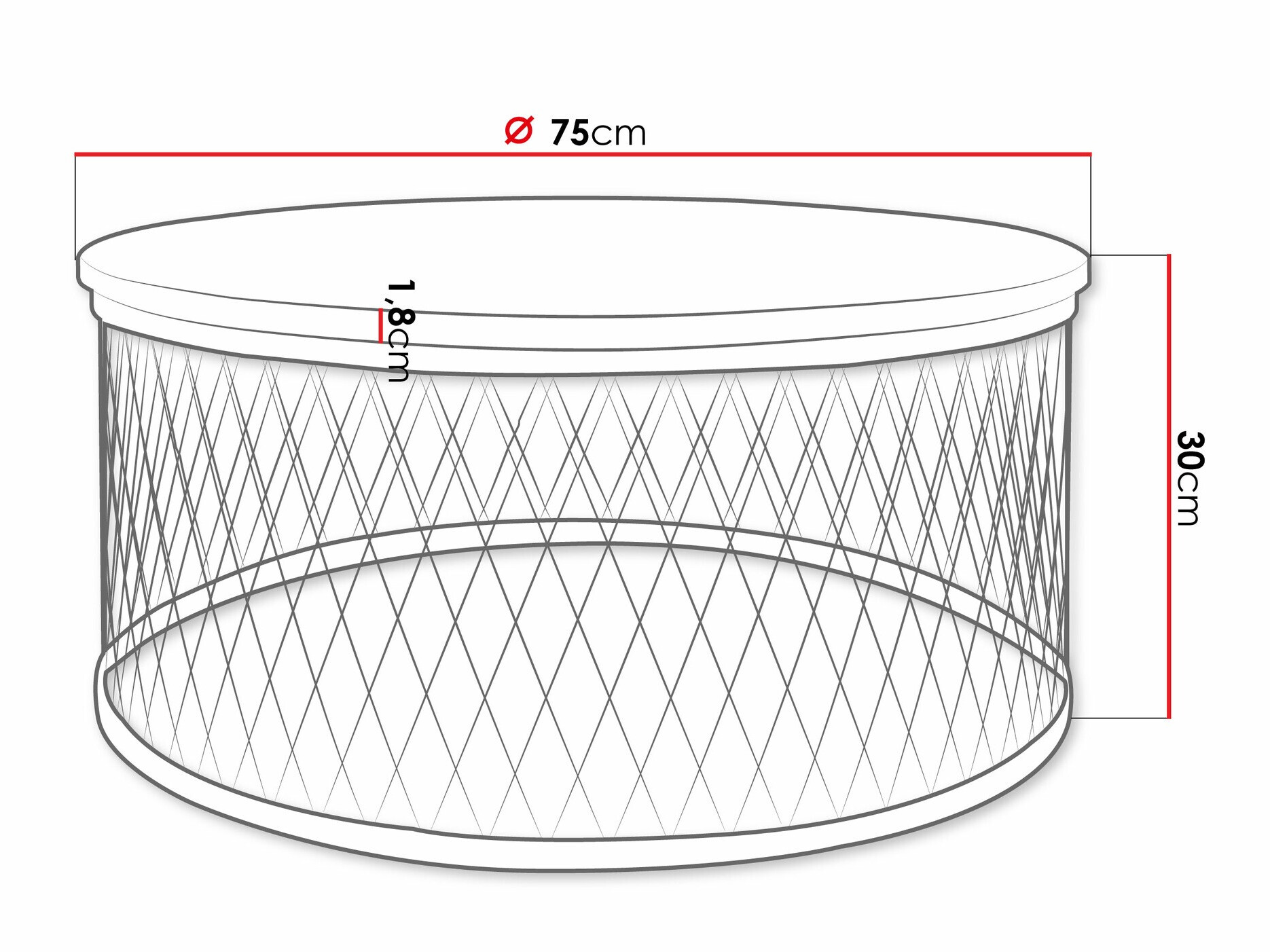 Mesa de centro Oswego 128 (Roble dorado artesanal)