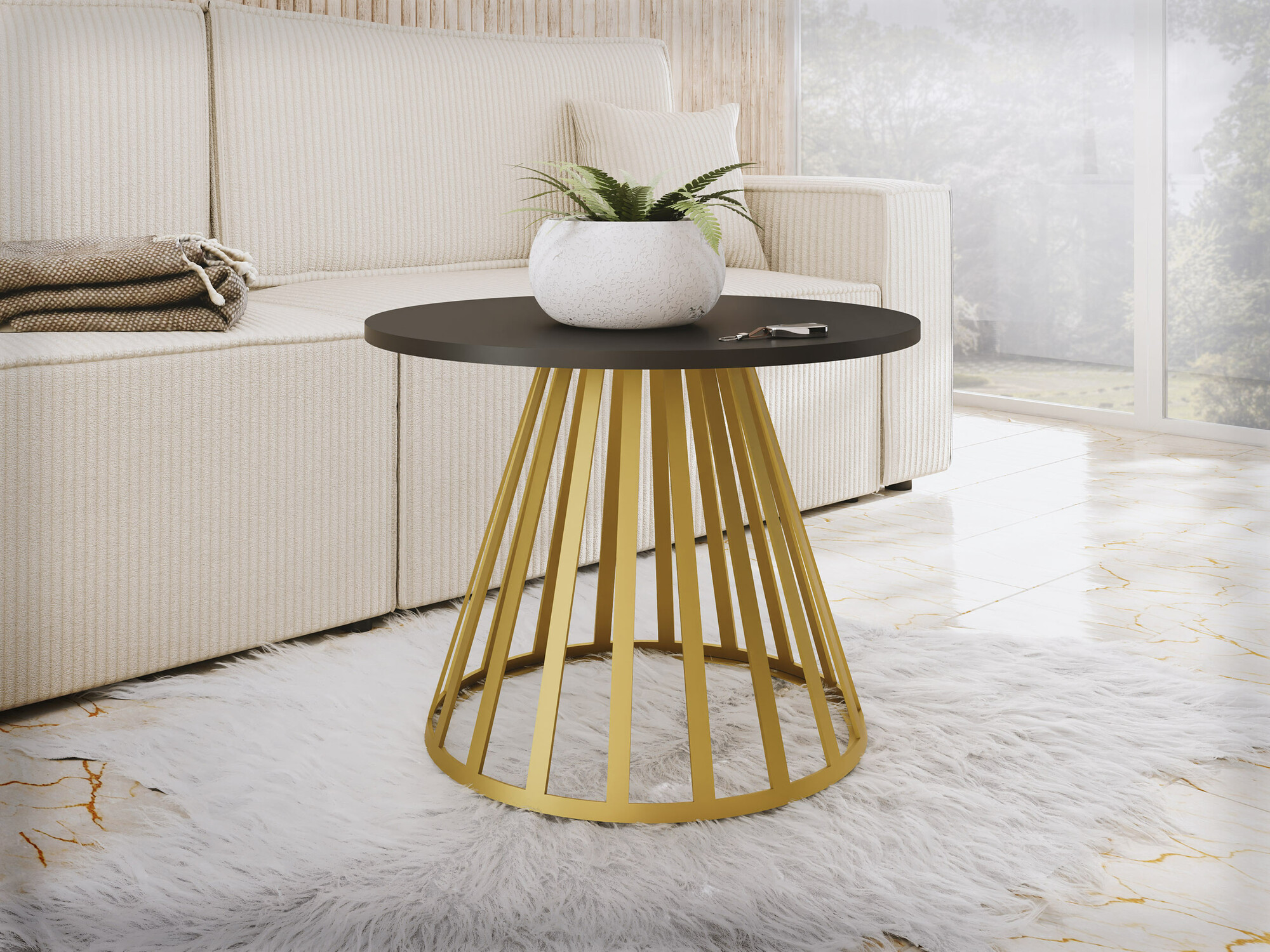 Mesa de centro Oswego 130 (Negro)