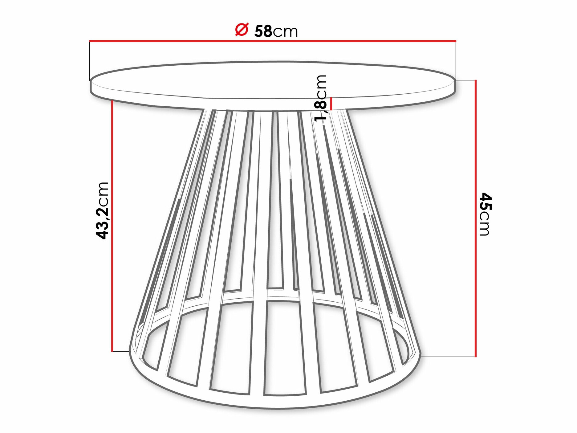 Mesa de centro Oswego 130 (Negro)