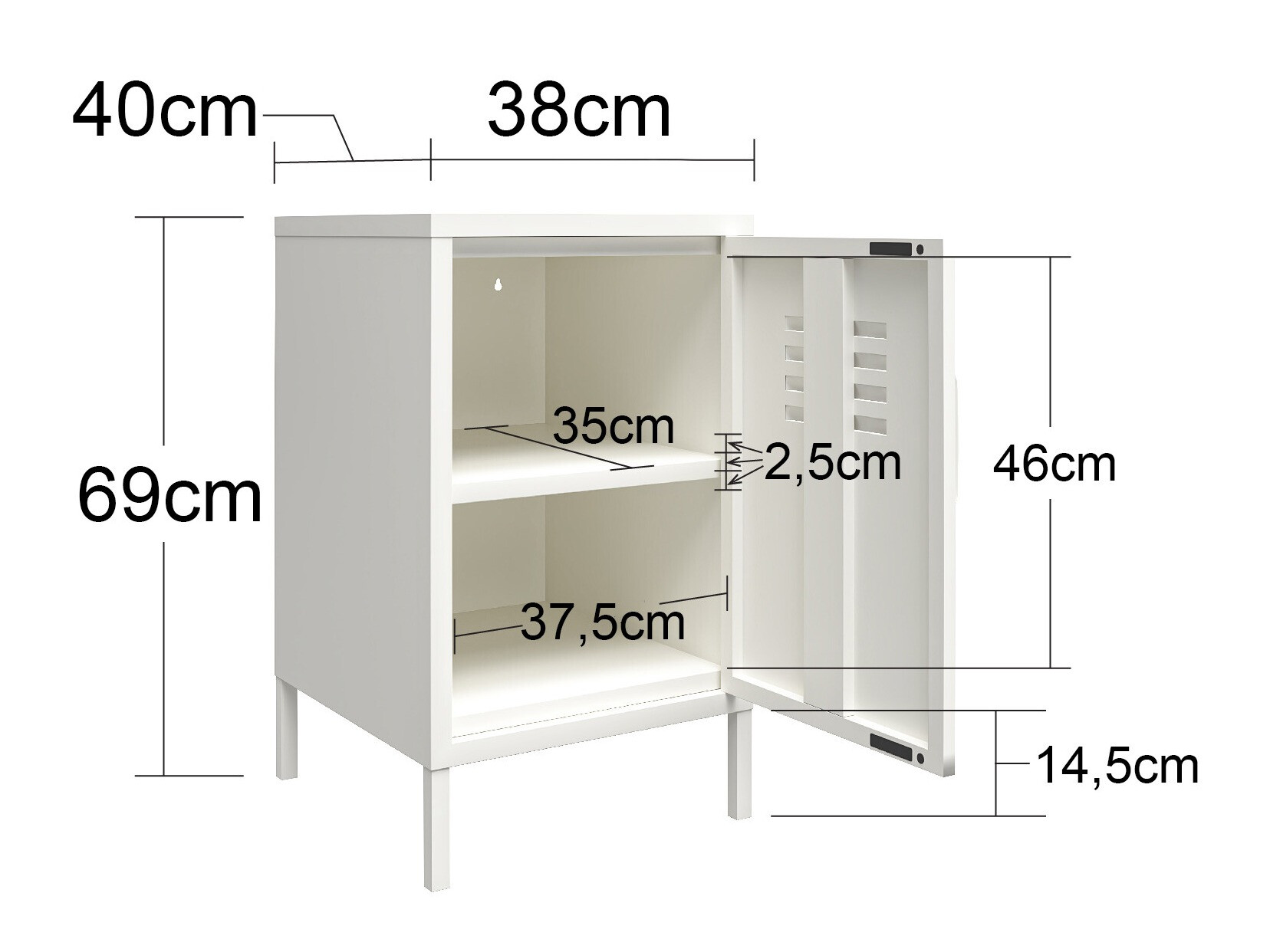 Aparador Ophfere 100 (Verde)