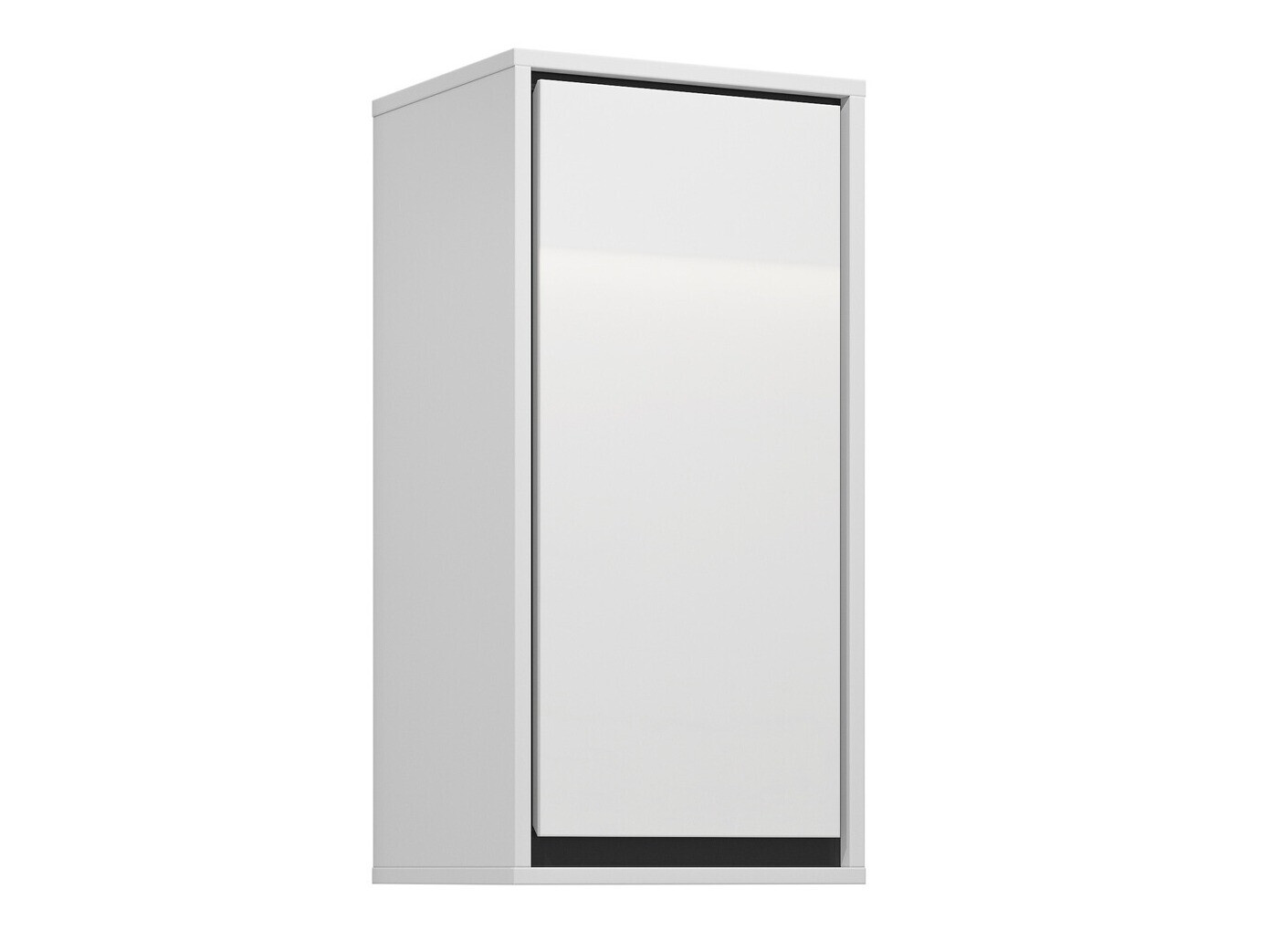 Armario colgante para baño Tecavu 100 (Blanco brillante + Blanco)