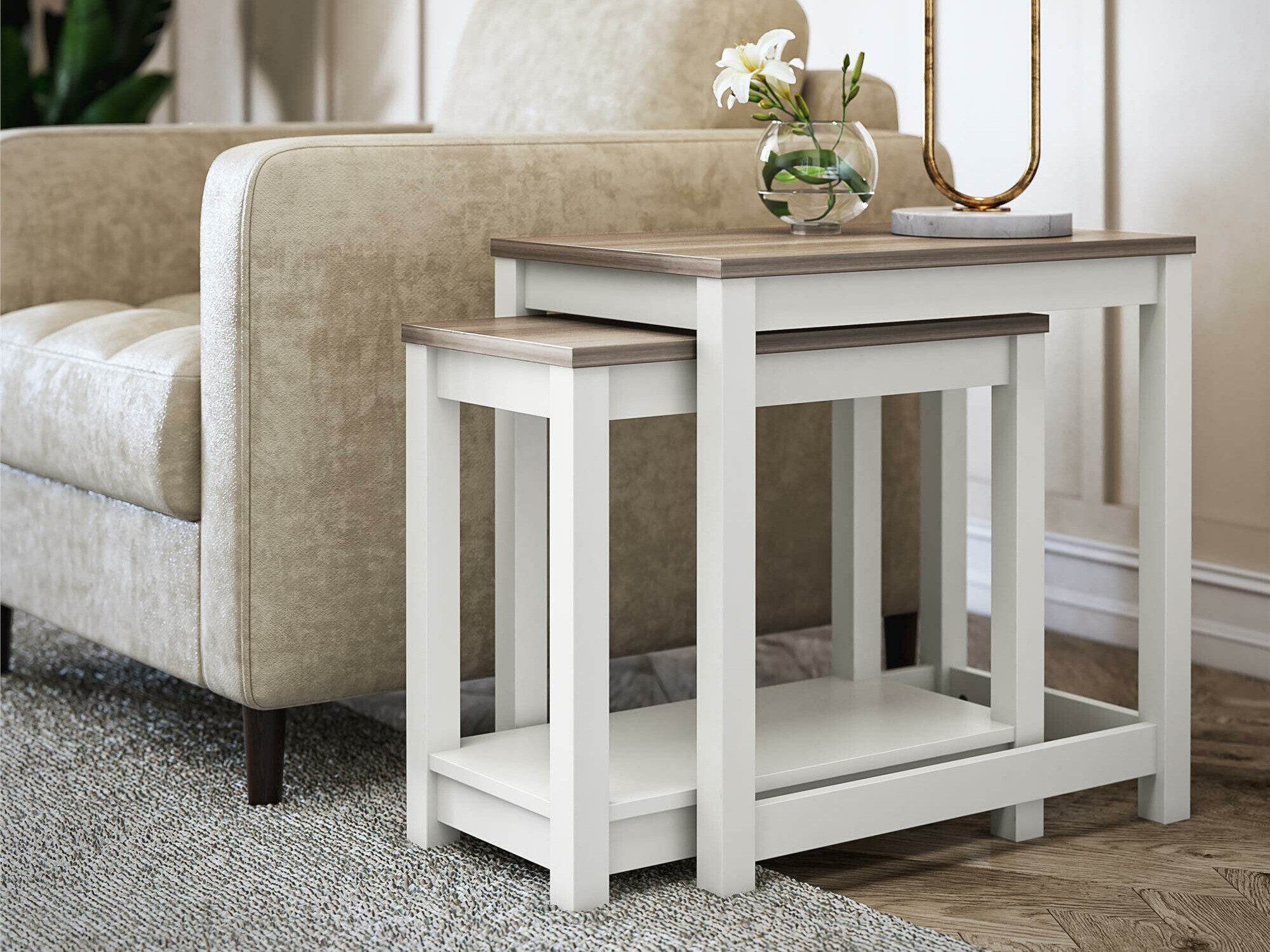 Conjunto de mesas auxiliares Tulsa 669