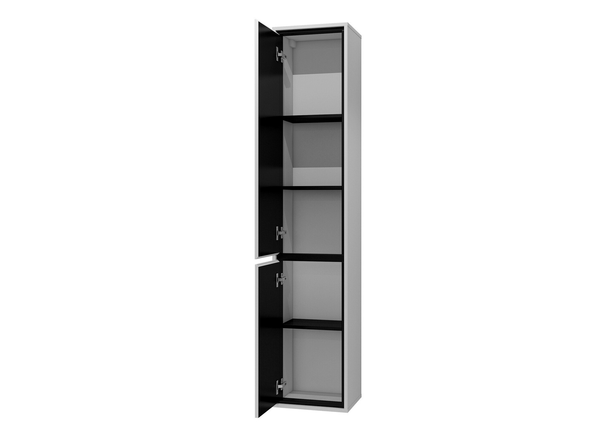 Conjunto de mueble de baño Tecavu 105 (Blanco brillante + Blanco)