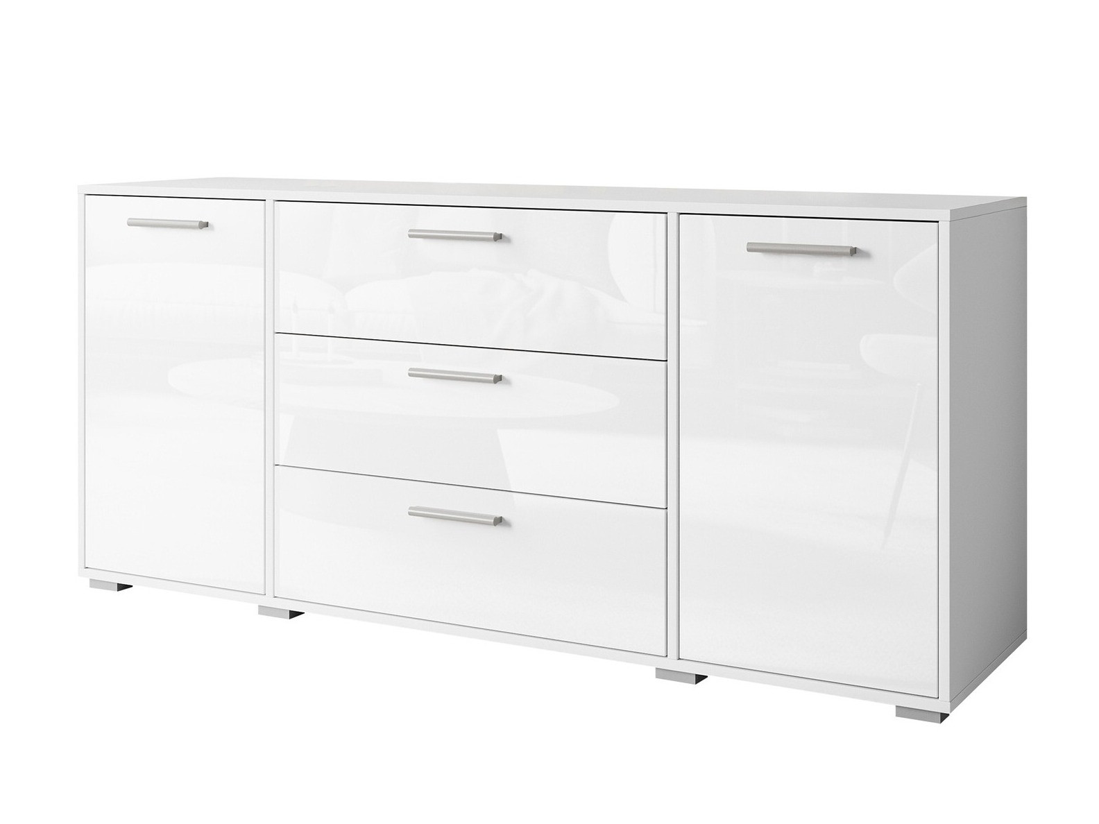 Cómoda Sarasota 174 (Blanco + Blanco brillante)