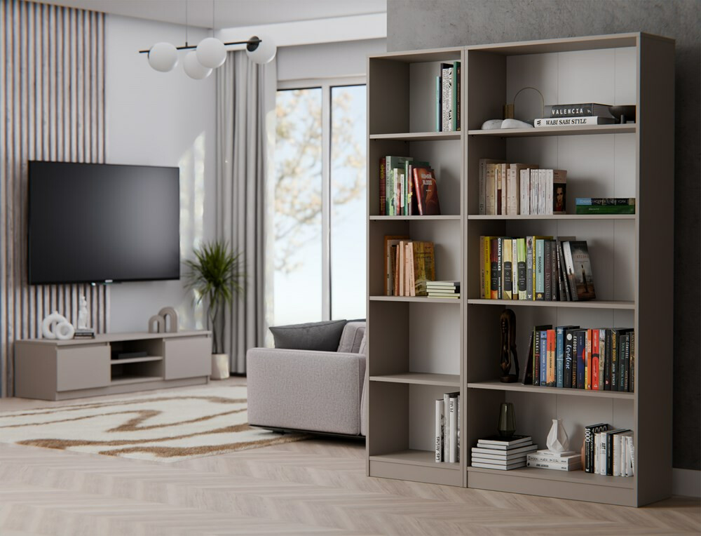 Estantería Mandeville 188 (Gris)