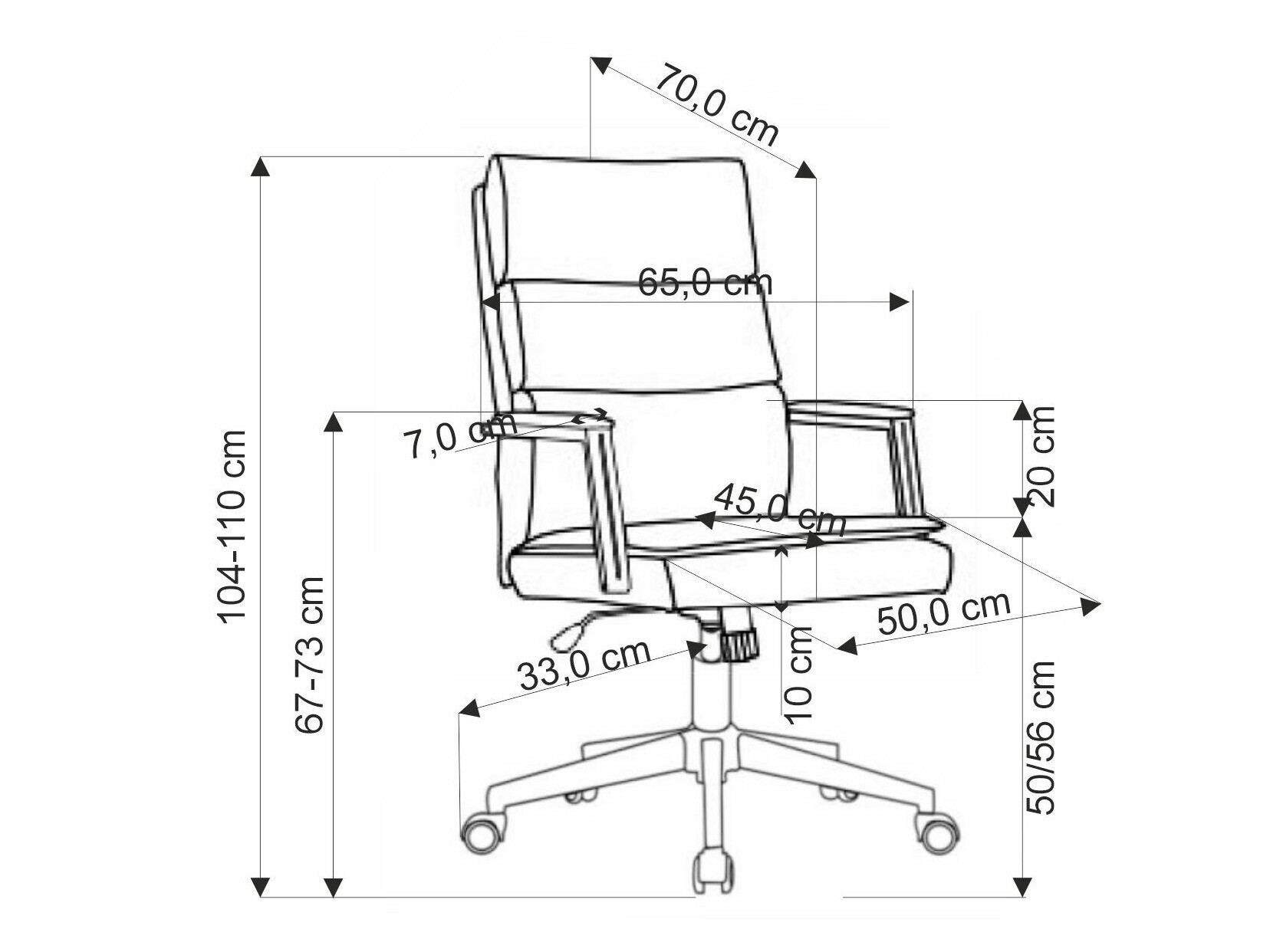 Silla de oficina Houston 1834 (Olivo claro)