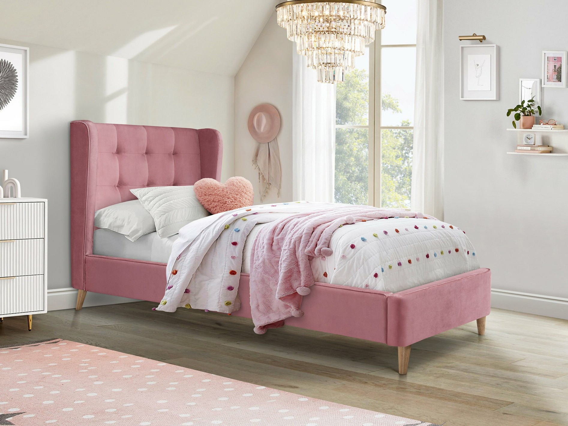 Cama Houston 1840 (Rosa)