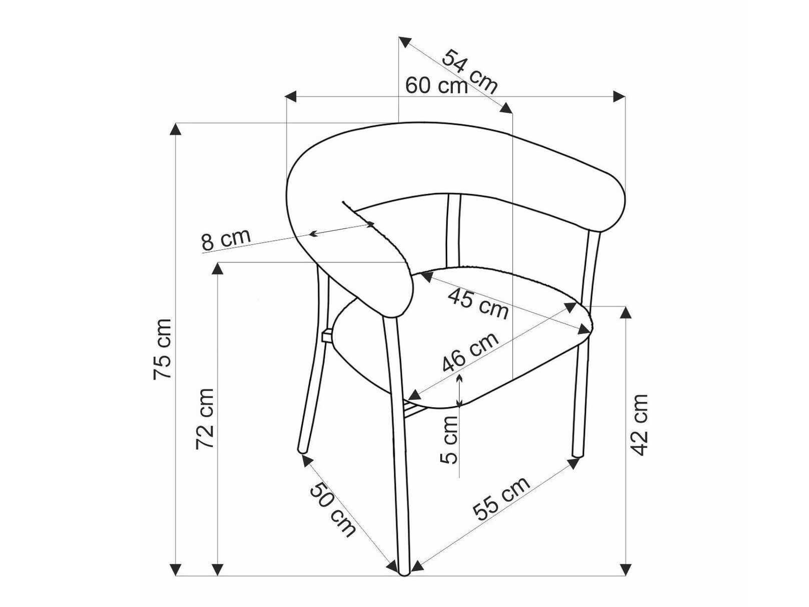 Conjunto de mesas y sillas para comedor Houston 1839